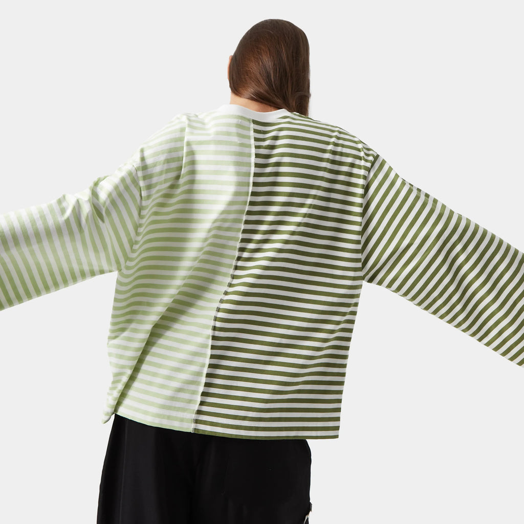 Roguish Green Striped Long Sleeve