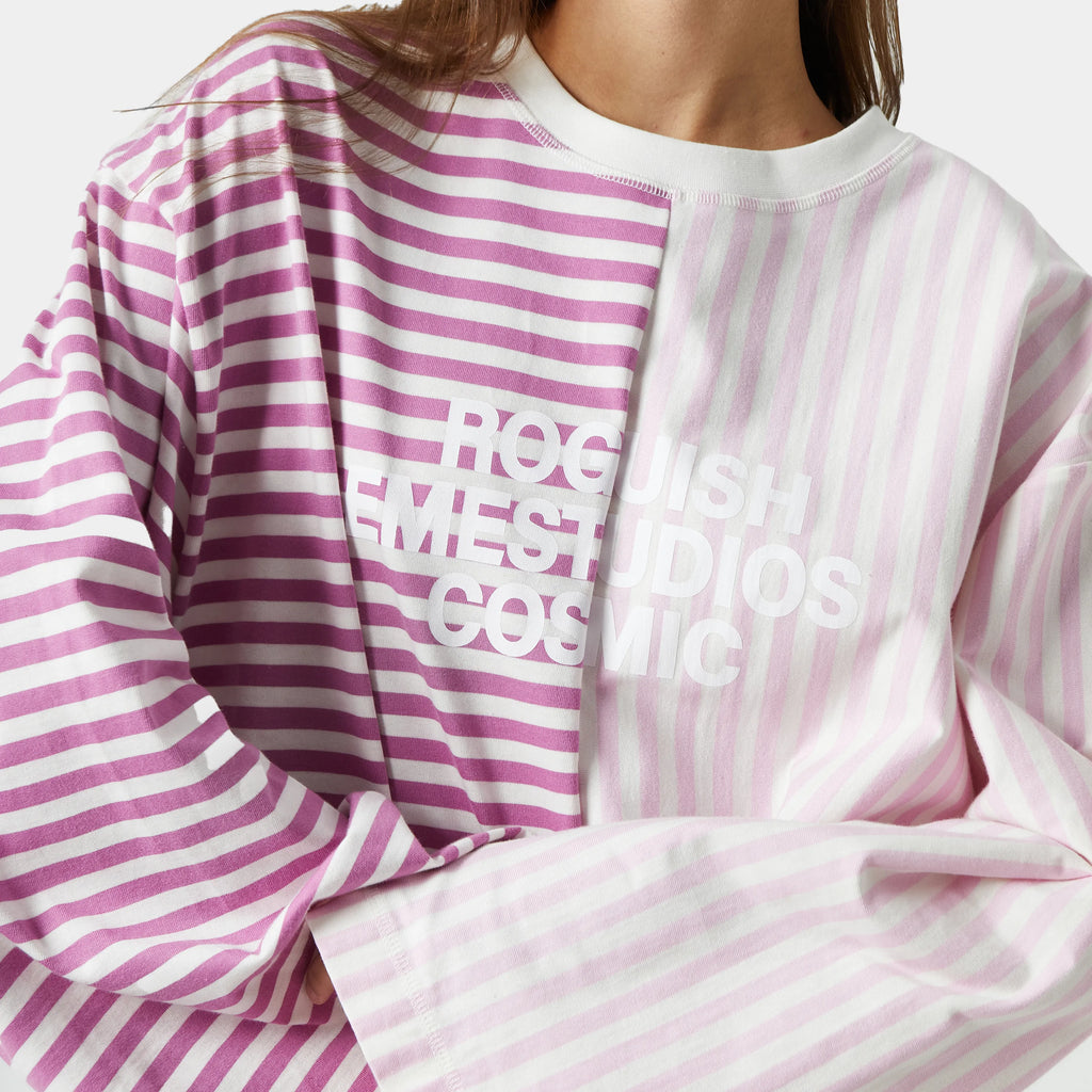 Roguish Fucsia Striped Long Sleeve