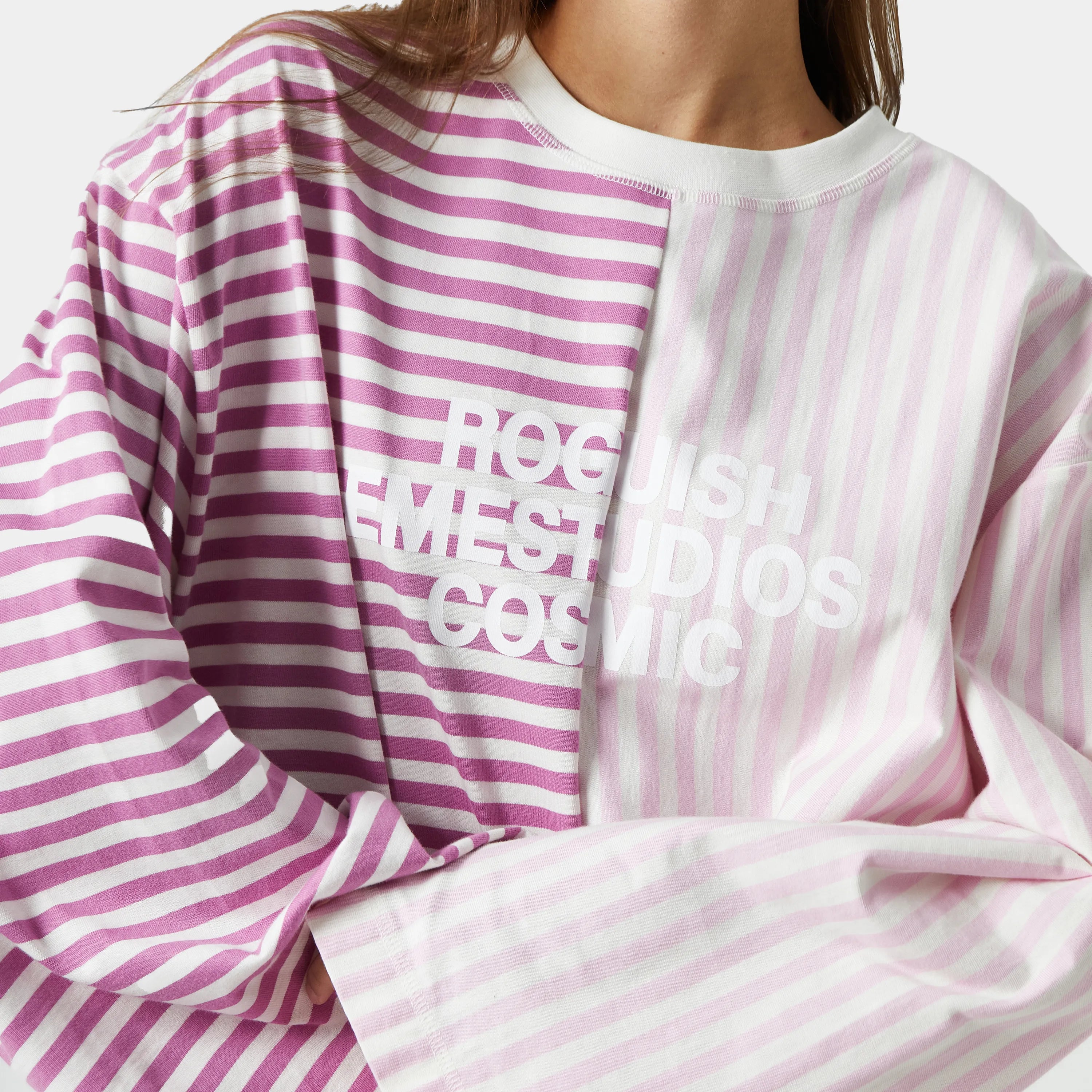 Roguish Fucsia Striped Long Sleeve