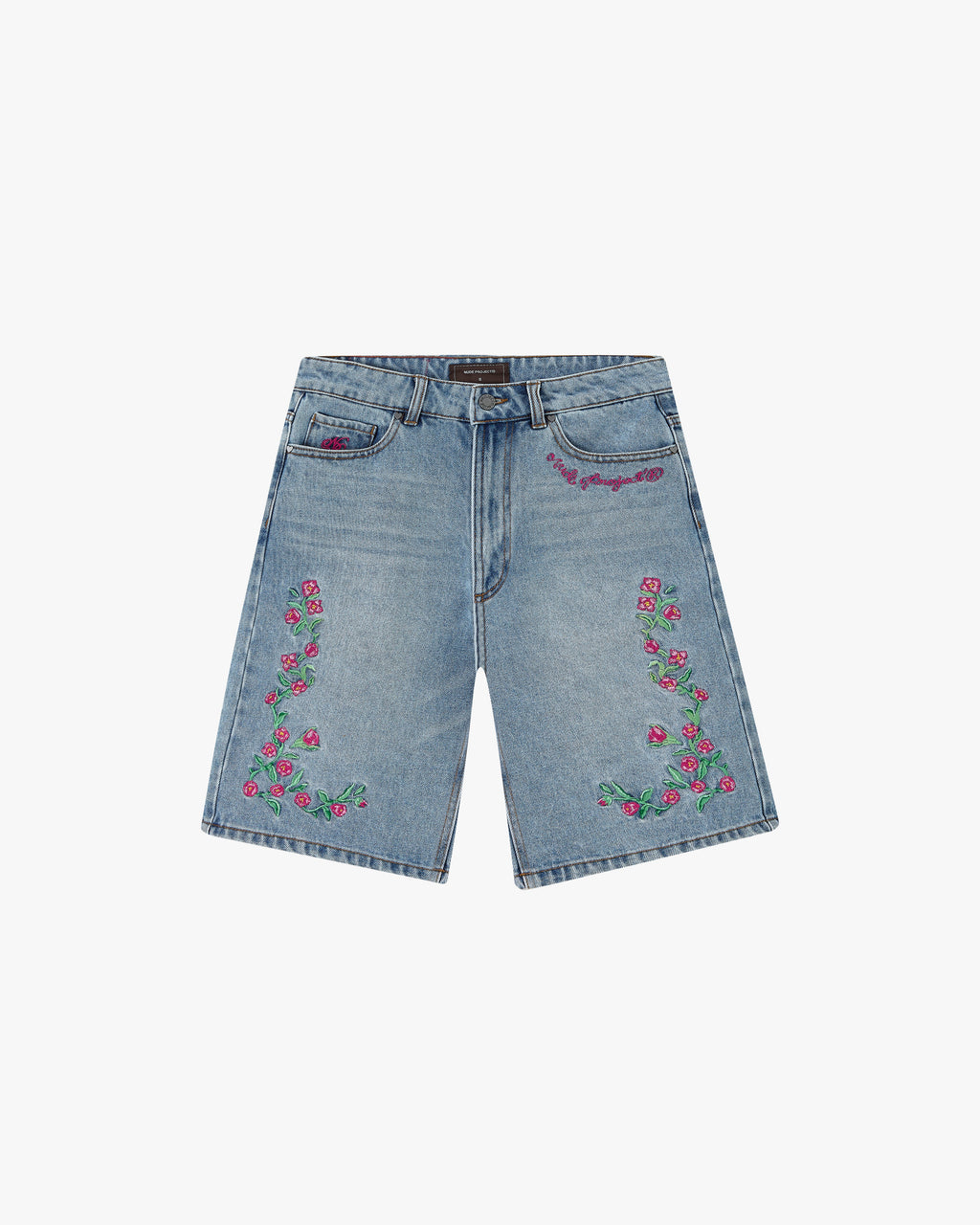 Pantalón Corto Denim Flowers