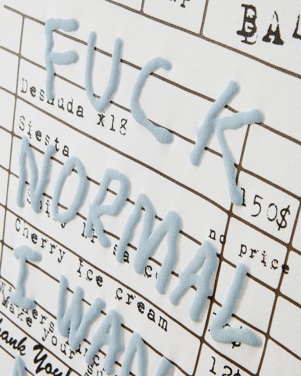 Camiseta Fuck Normal Blanca