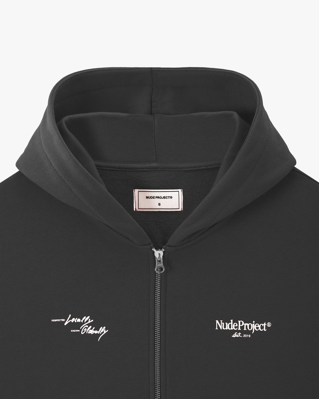 Sudadera Con Cremallera Global Soon Gris Oscuro