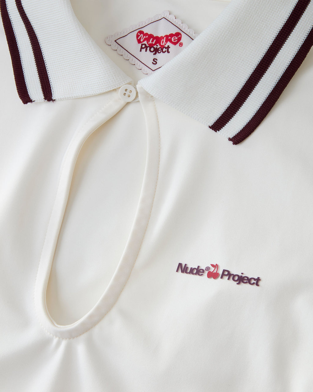 Camiseta Manga Larga Grosella Blanco