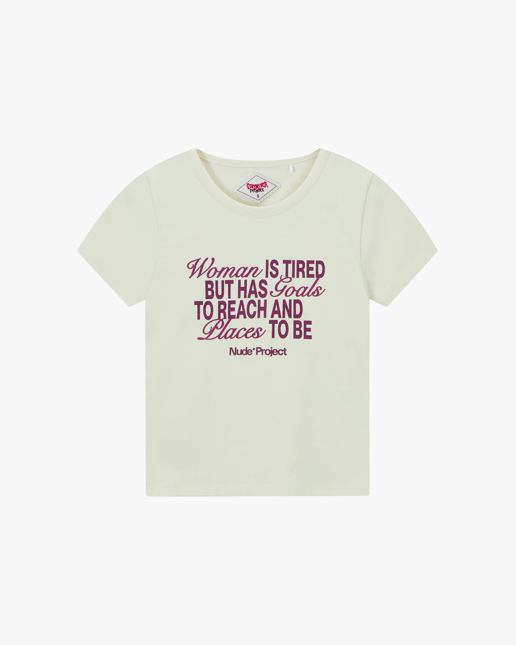 Goals Baby Tee Marshmallow