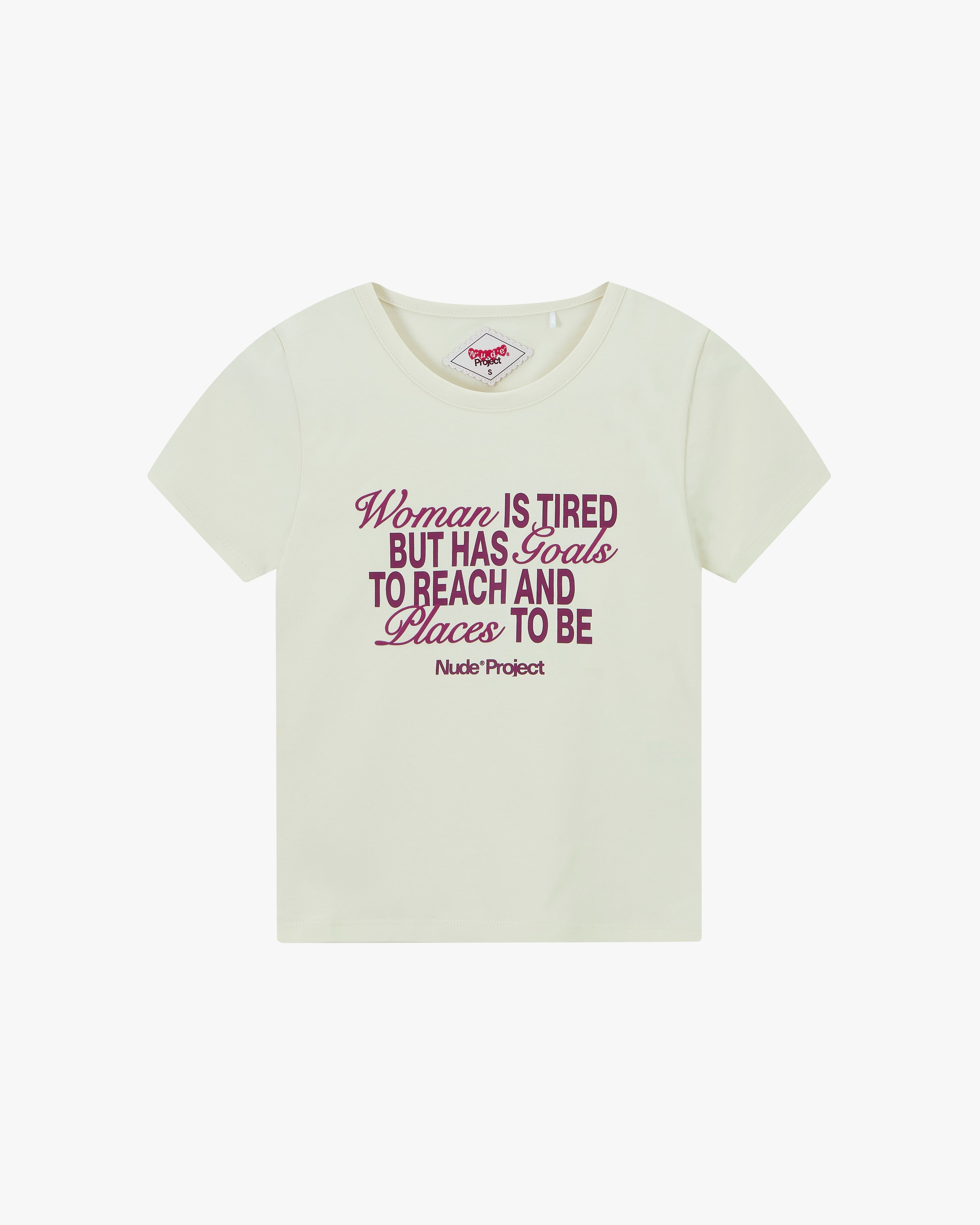 Goals Baby Tee Marshmallow