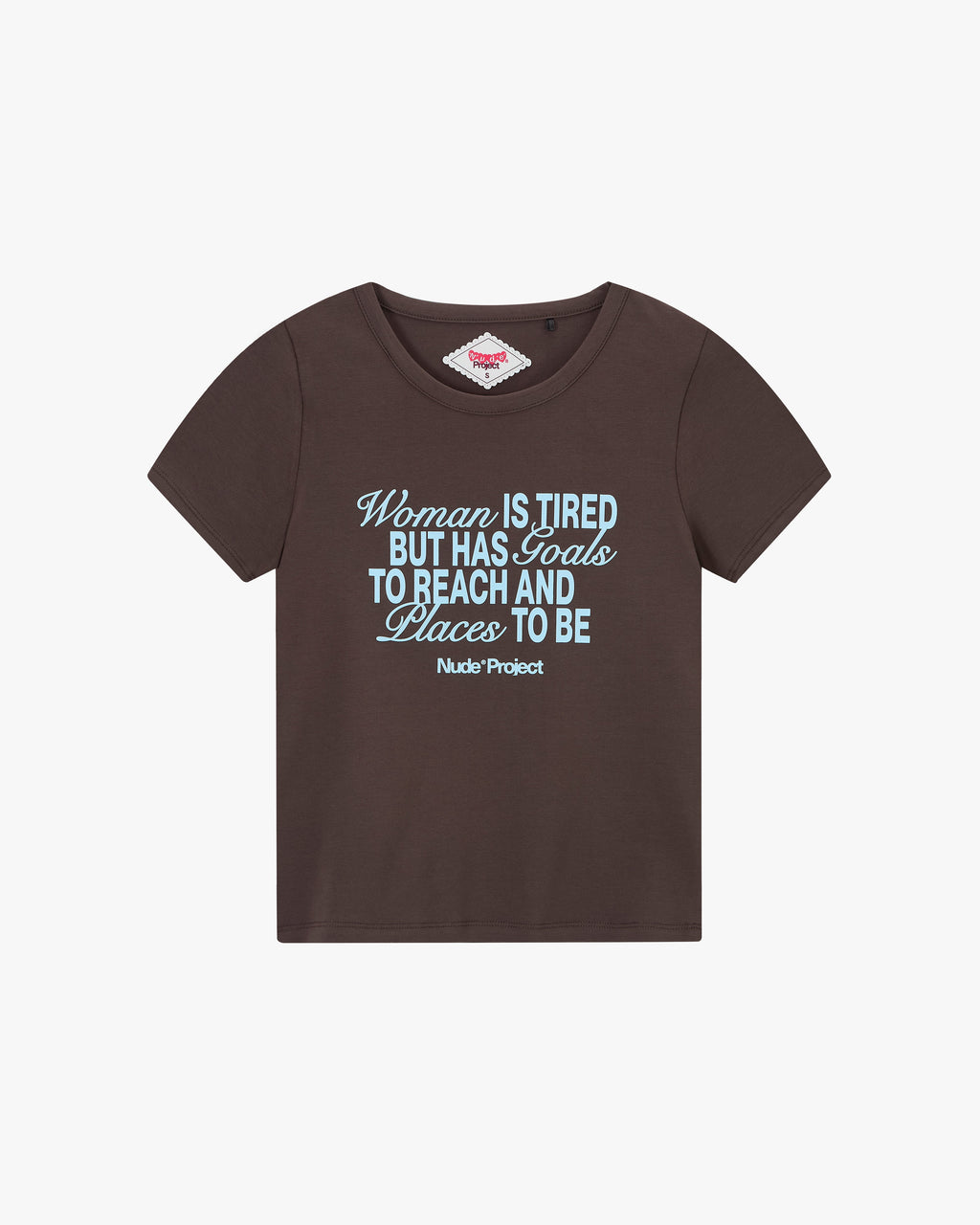 Goals Baby Tee Brown