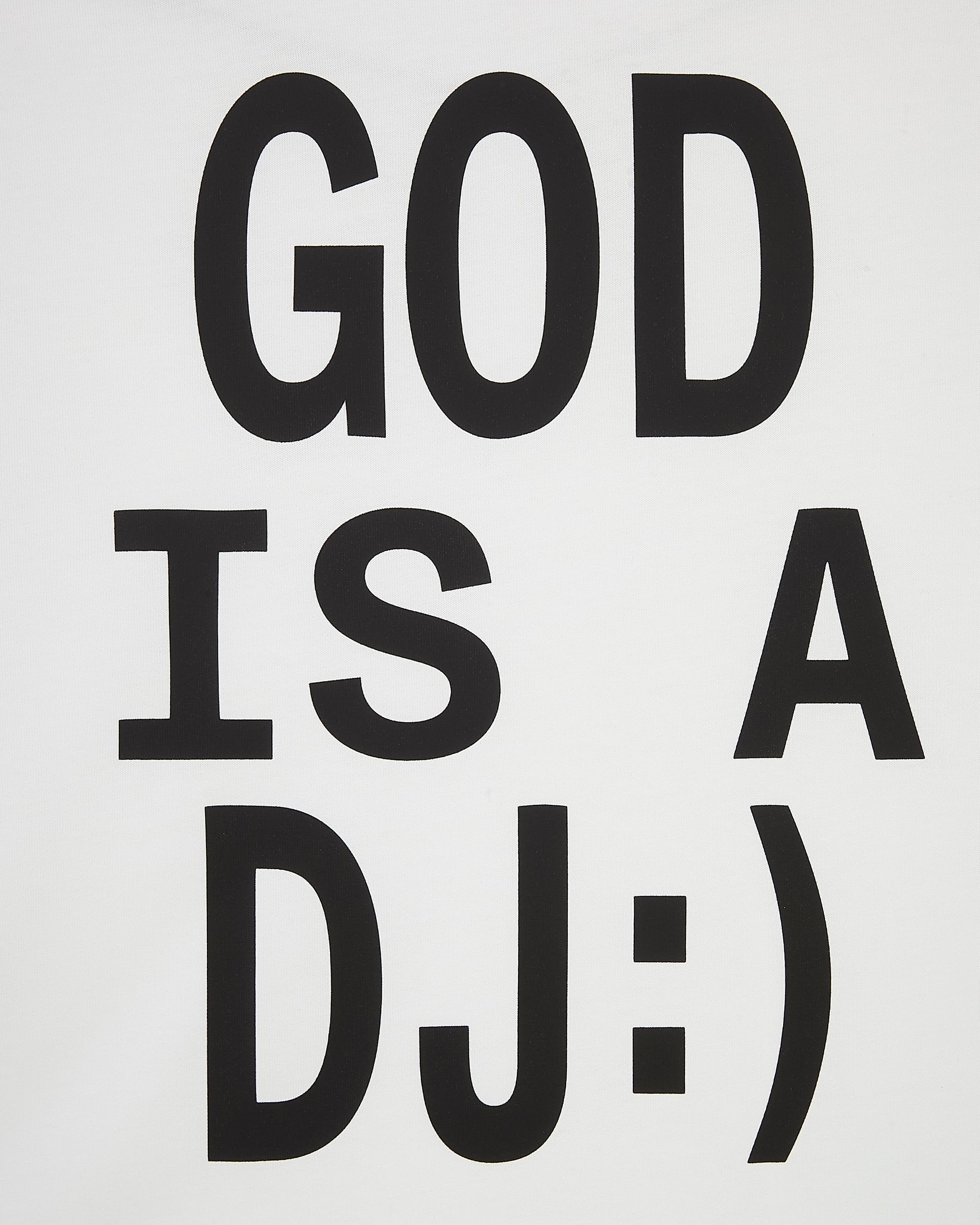 Camiseta God is a DJ Blanca
