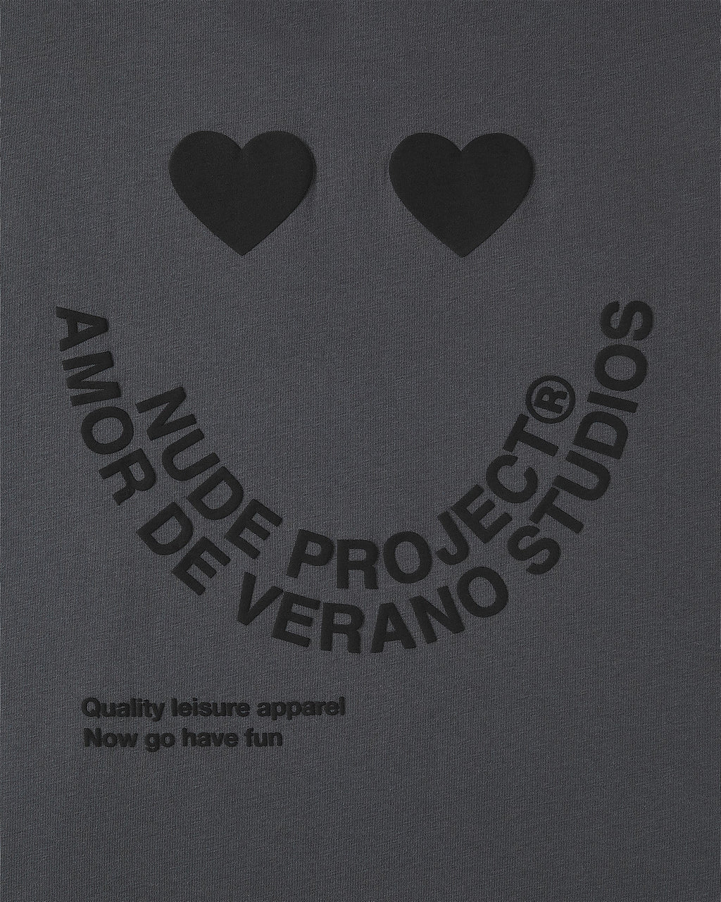 Camiseta Happy Gris Oscuro