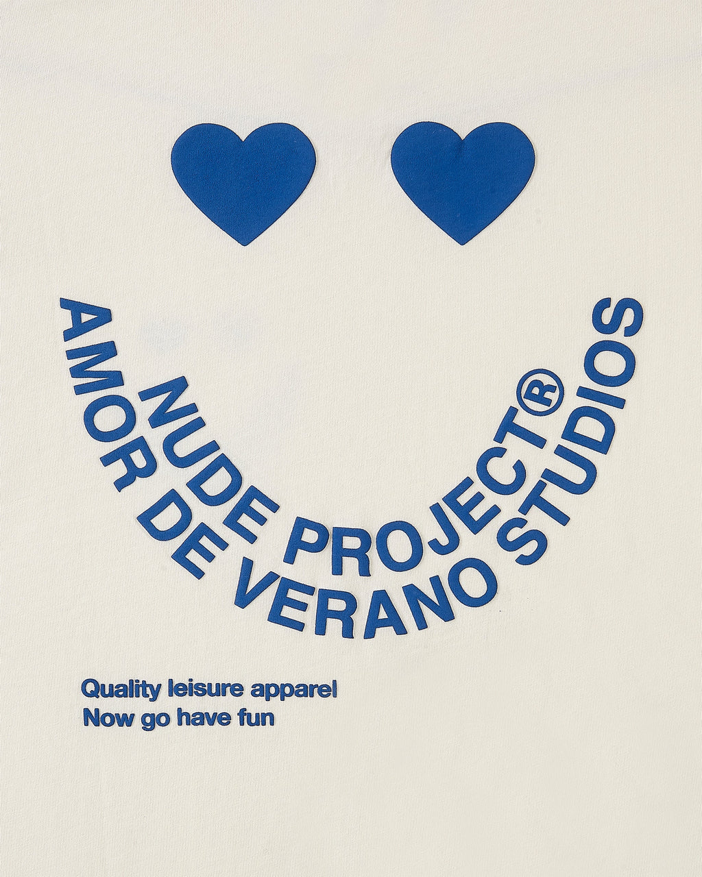 Camiseta Happy Blanco Crema