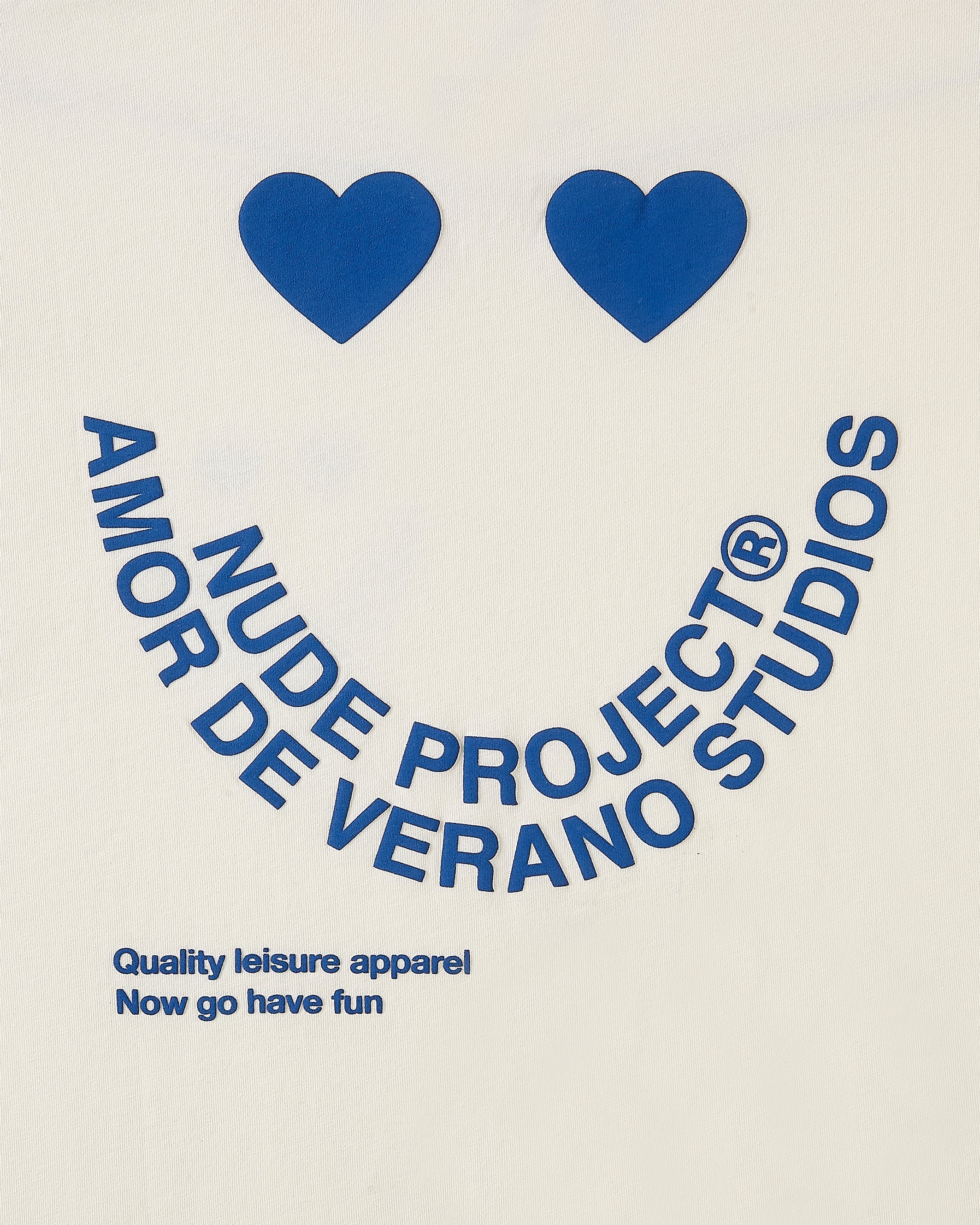 Camiseta Happy Blanco Crema