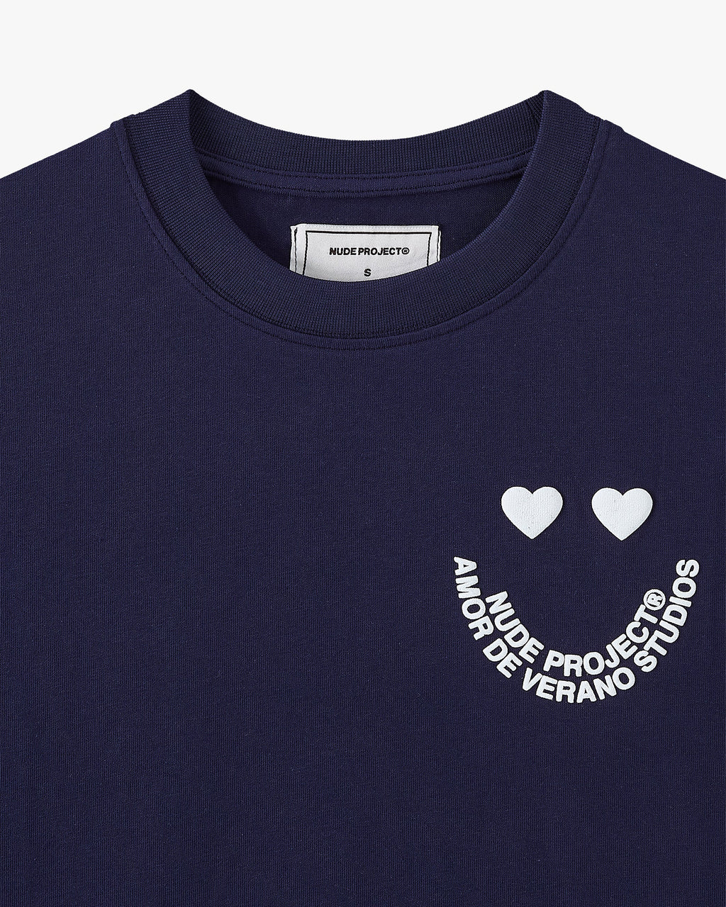 Camiseta Happy Azul Marino