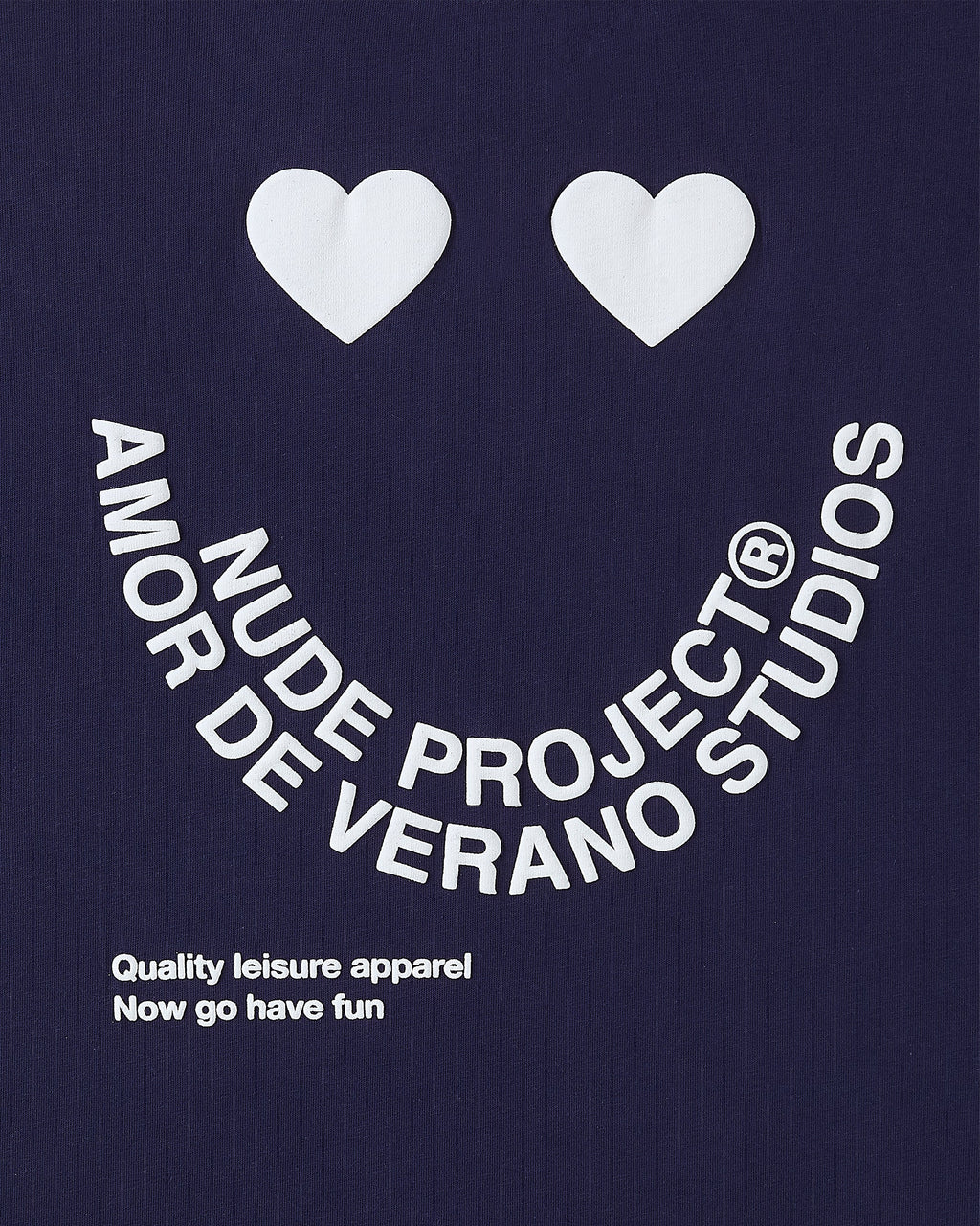 Camiseta Happy Azul Marino