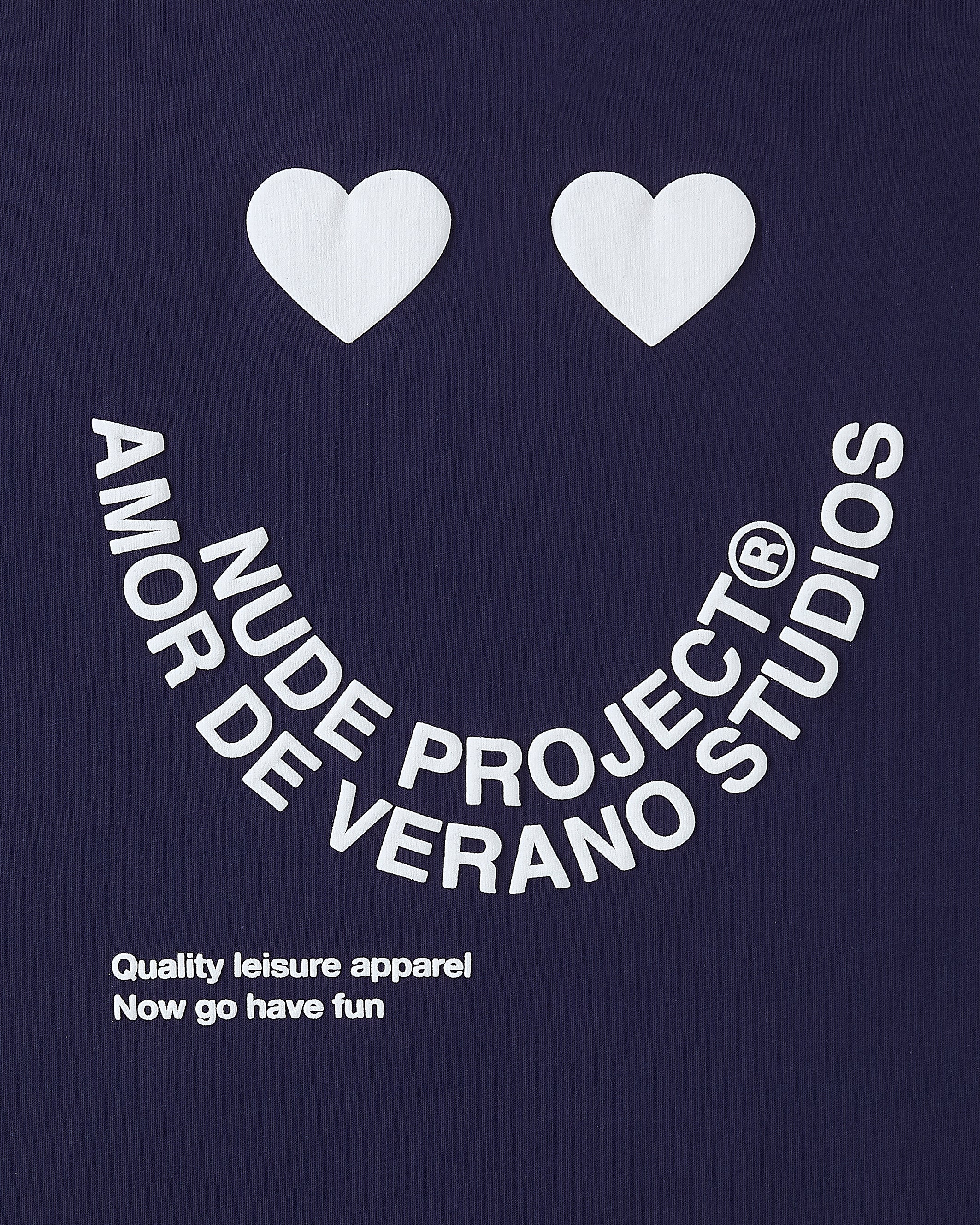 Camiseta Happy Azul Marino