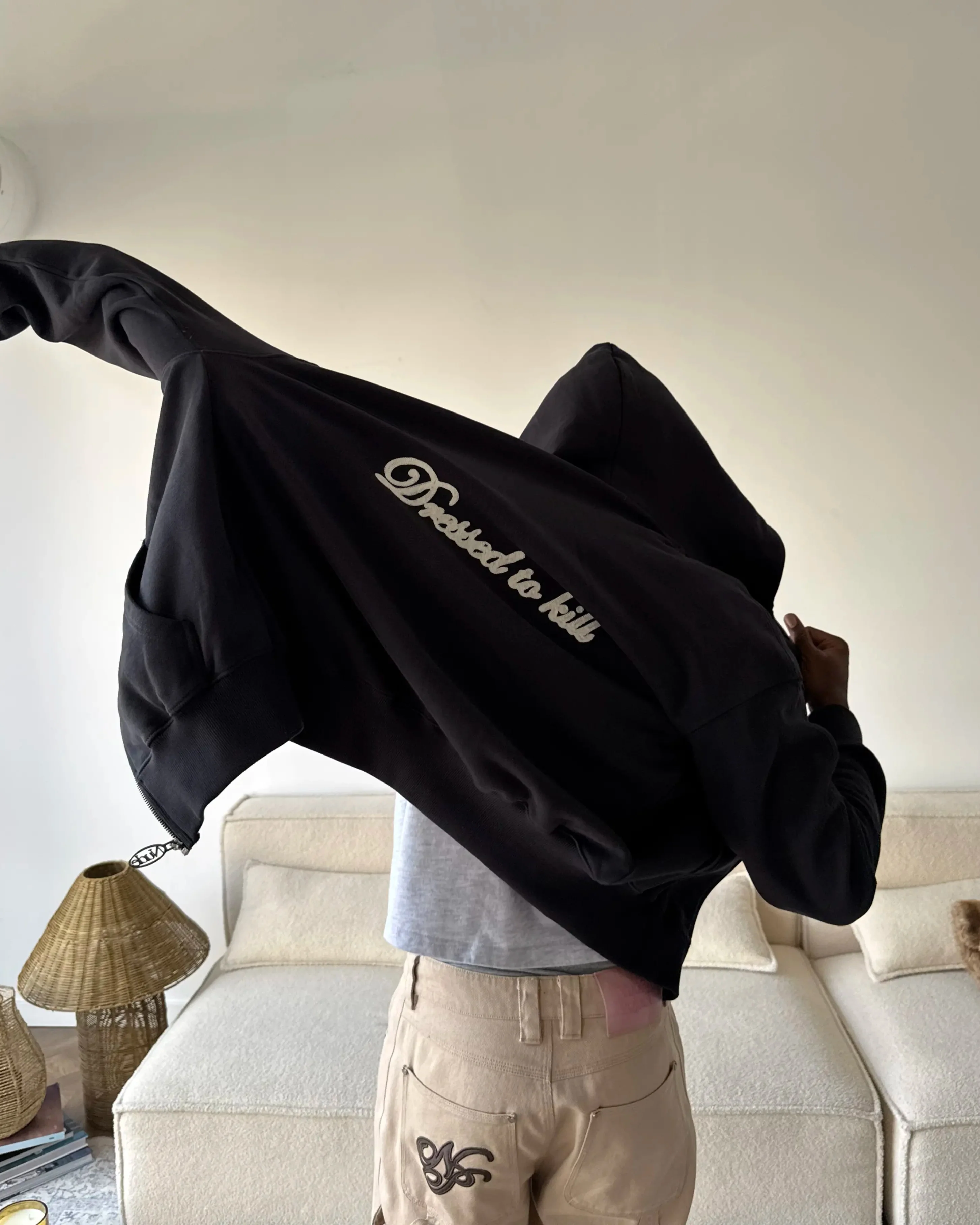 Kill Bill Zip-Up Hoodie Ash