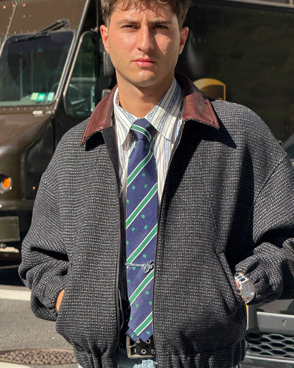 Chaqueta Bomber NY Wool