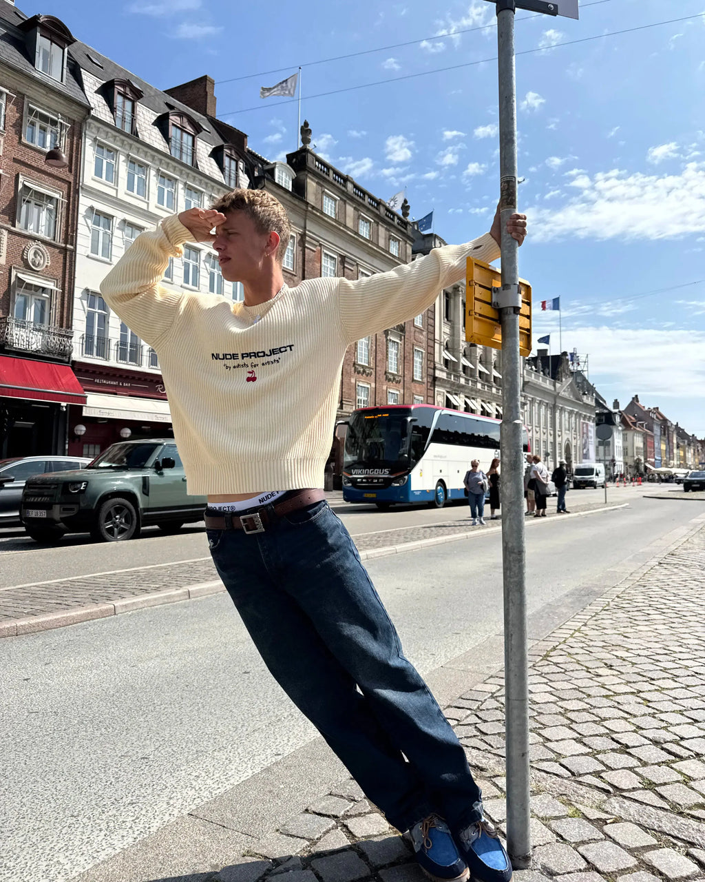 Jersey Wavy Blanco Crema