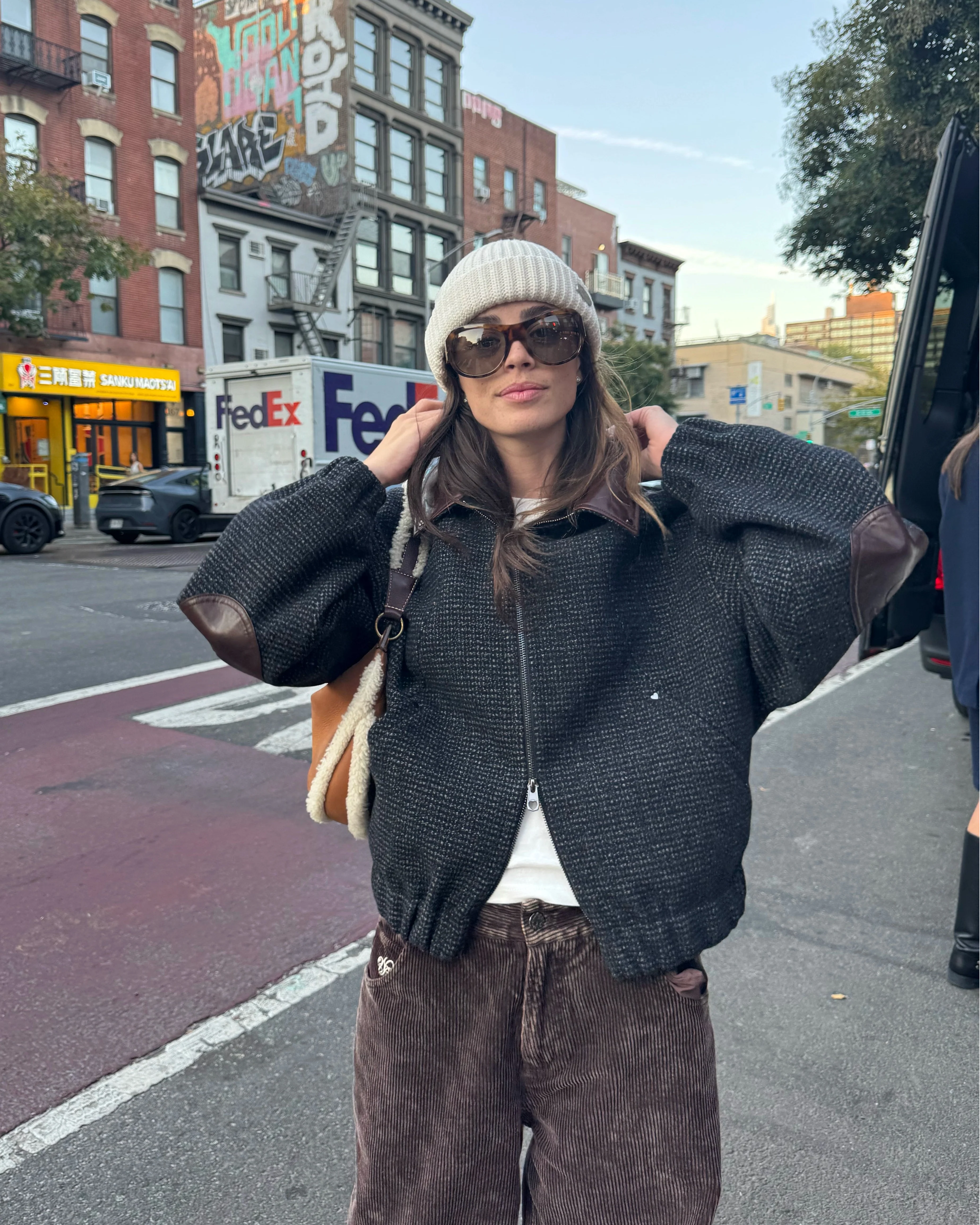 Chaqueta Bomber NY Wool