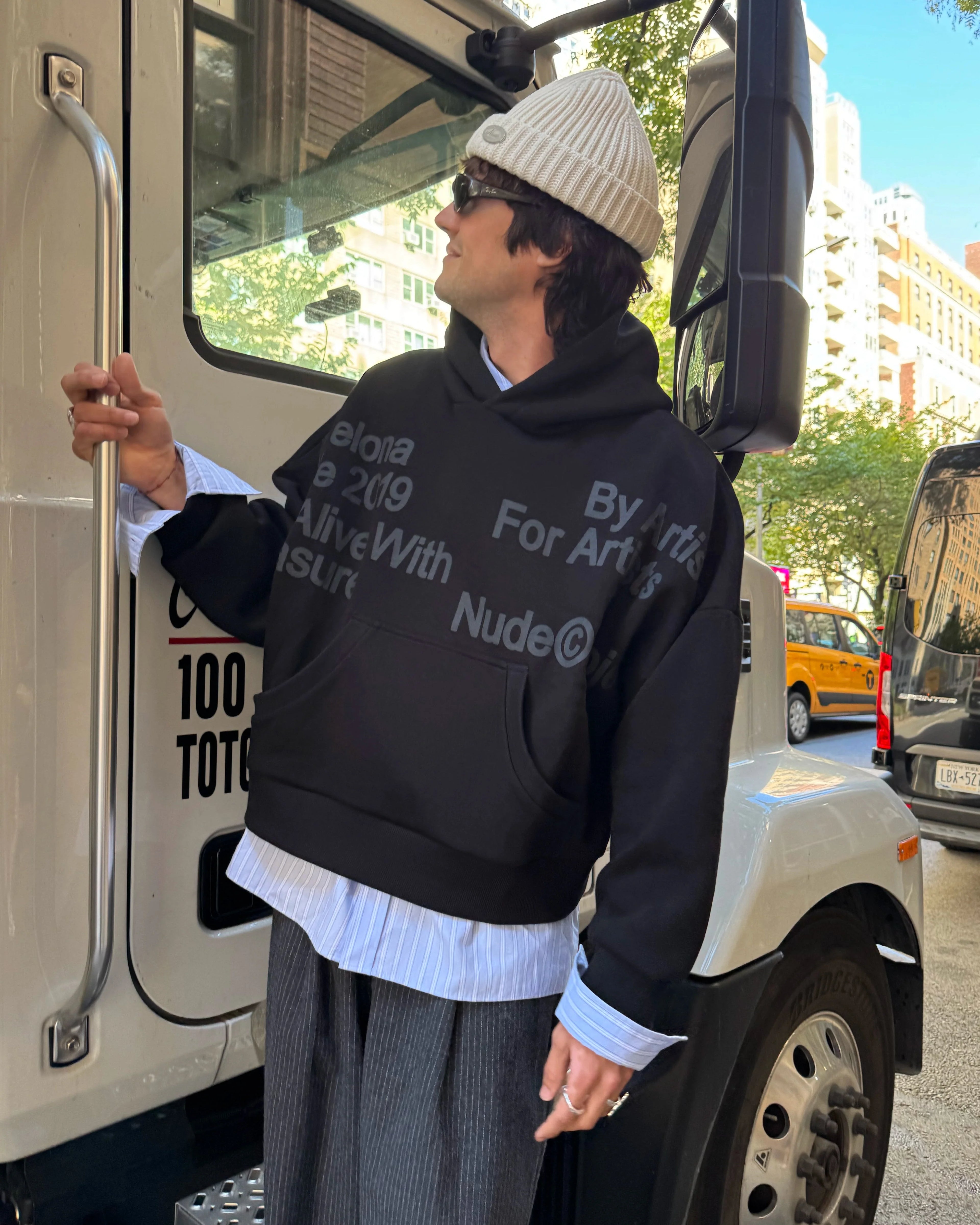 Location Boxy Hoodie Ash