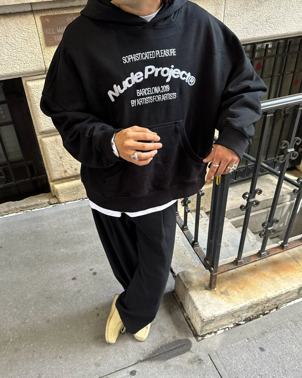 Sudadera Boxy Liberty Negra