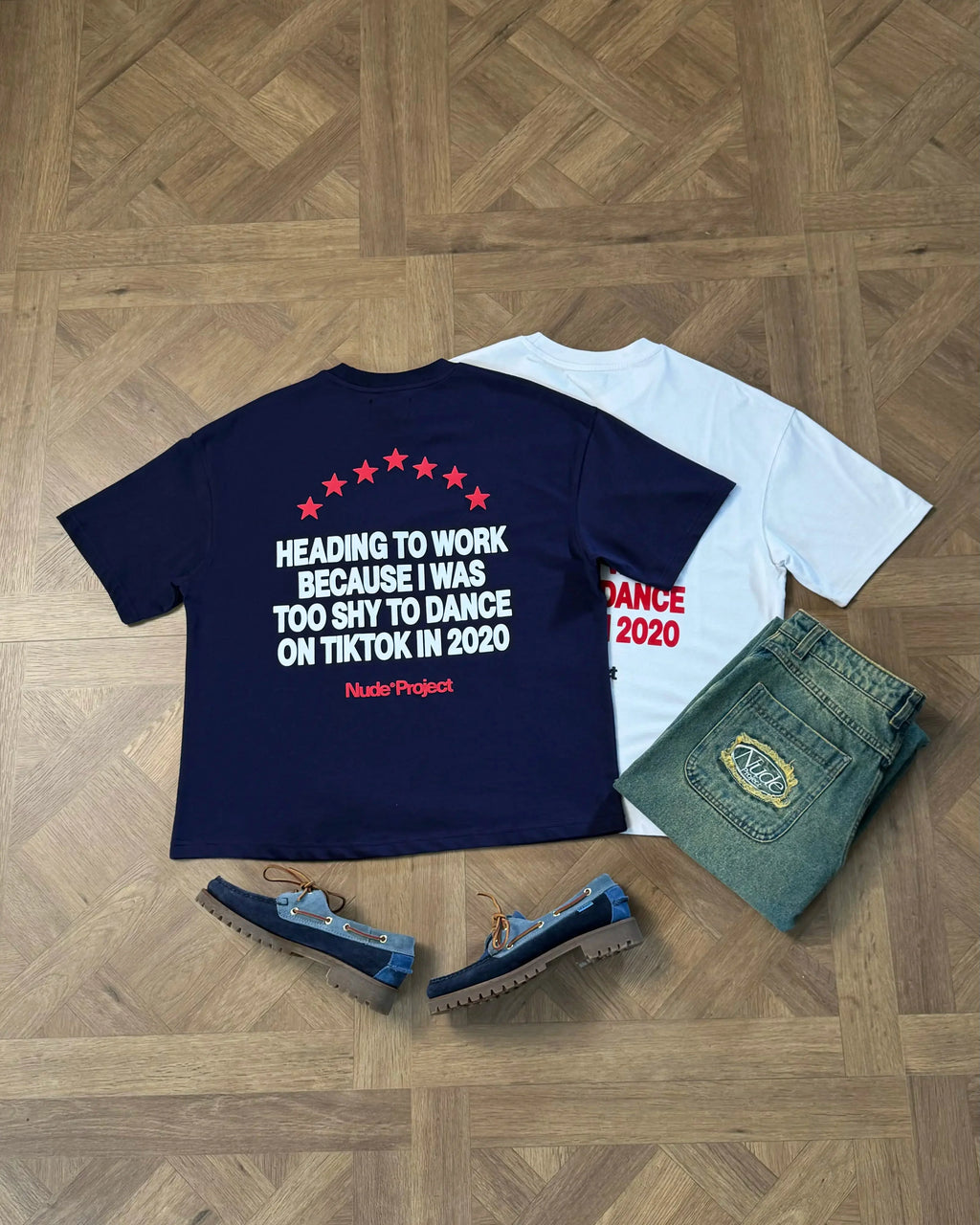 Camiseta 9-5 Azul Marino