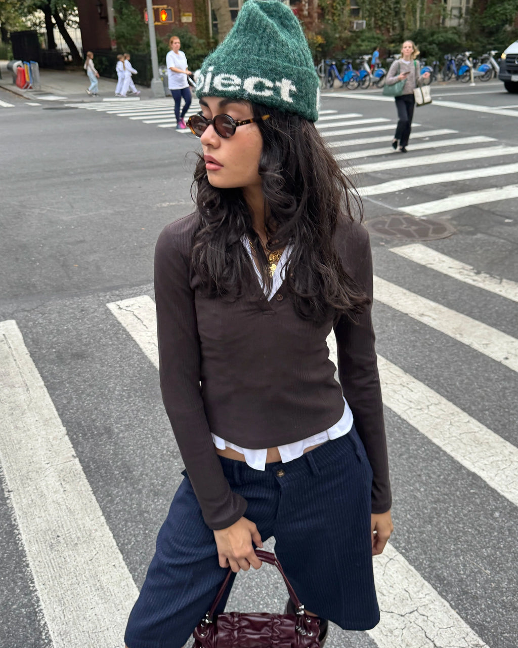 Camiseta Manga Larga Biz Marrón