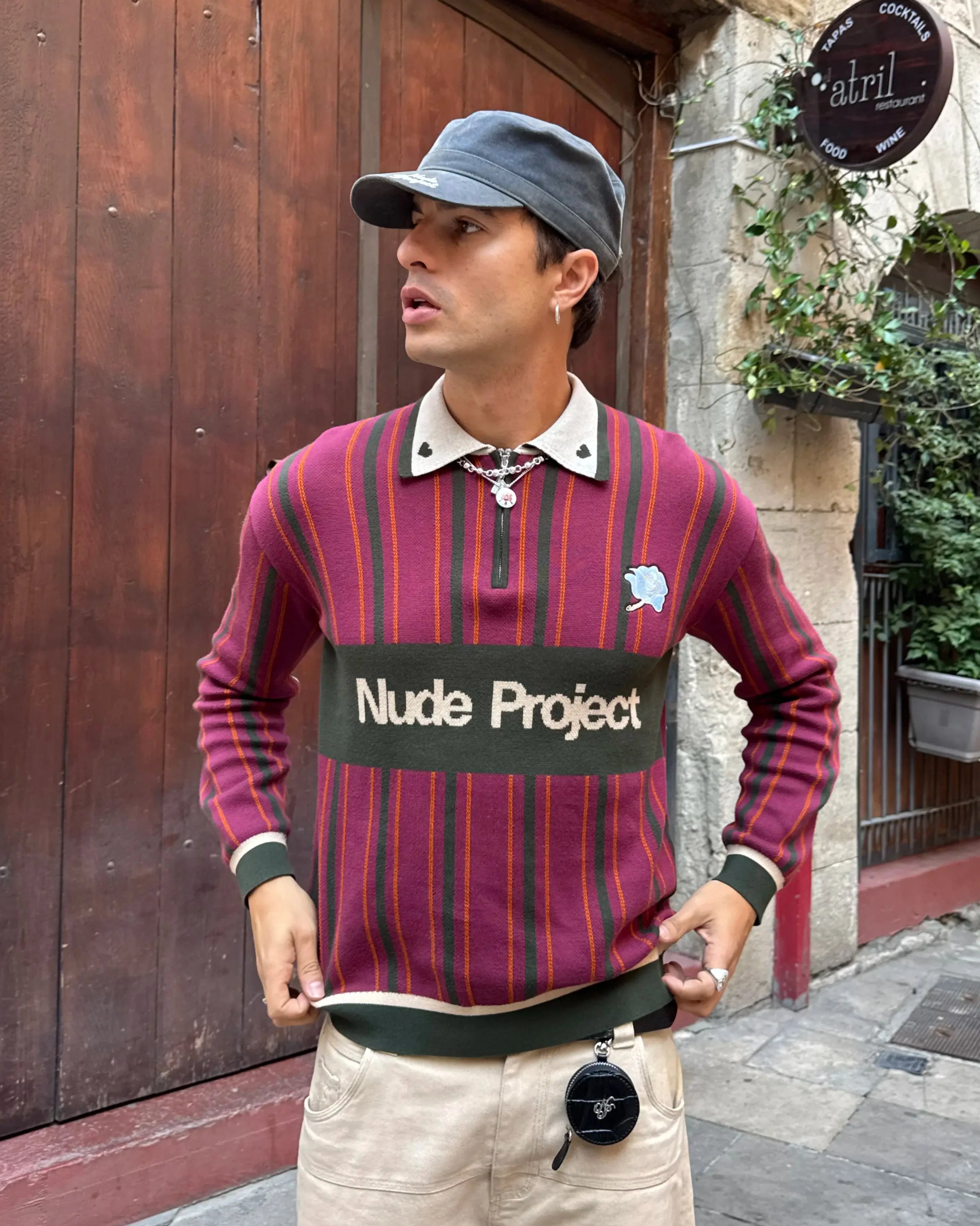 Legend Football Knit Polo Burgundy