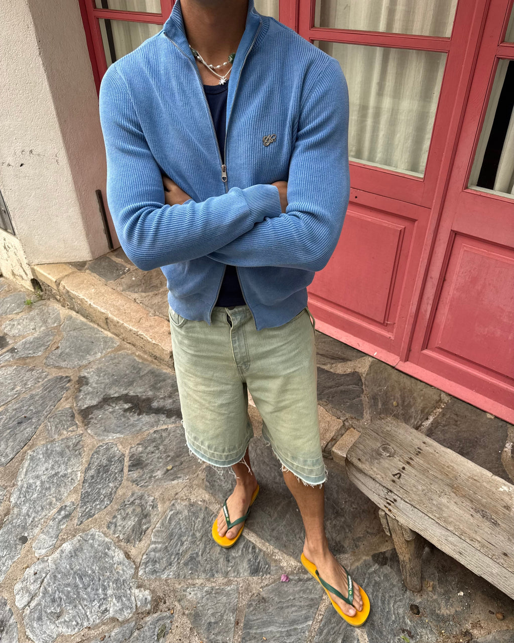 Cárdigan Con Cremallera Shady Azul