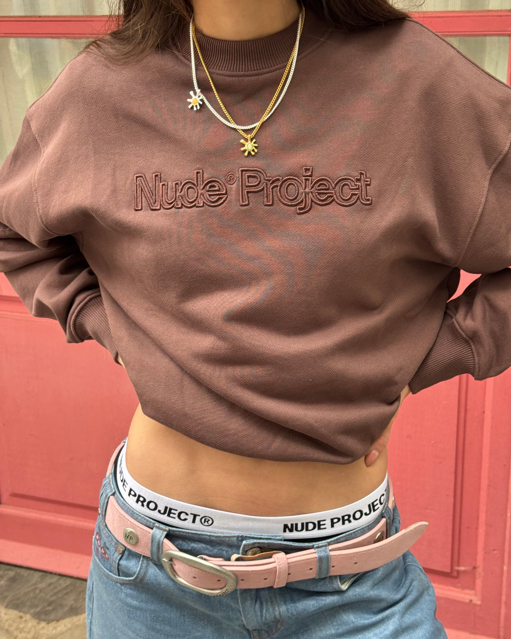 Sudadera Sin Capucha Brun Chocolate