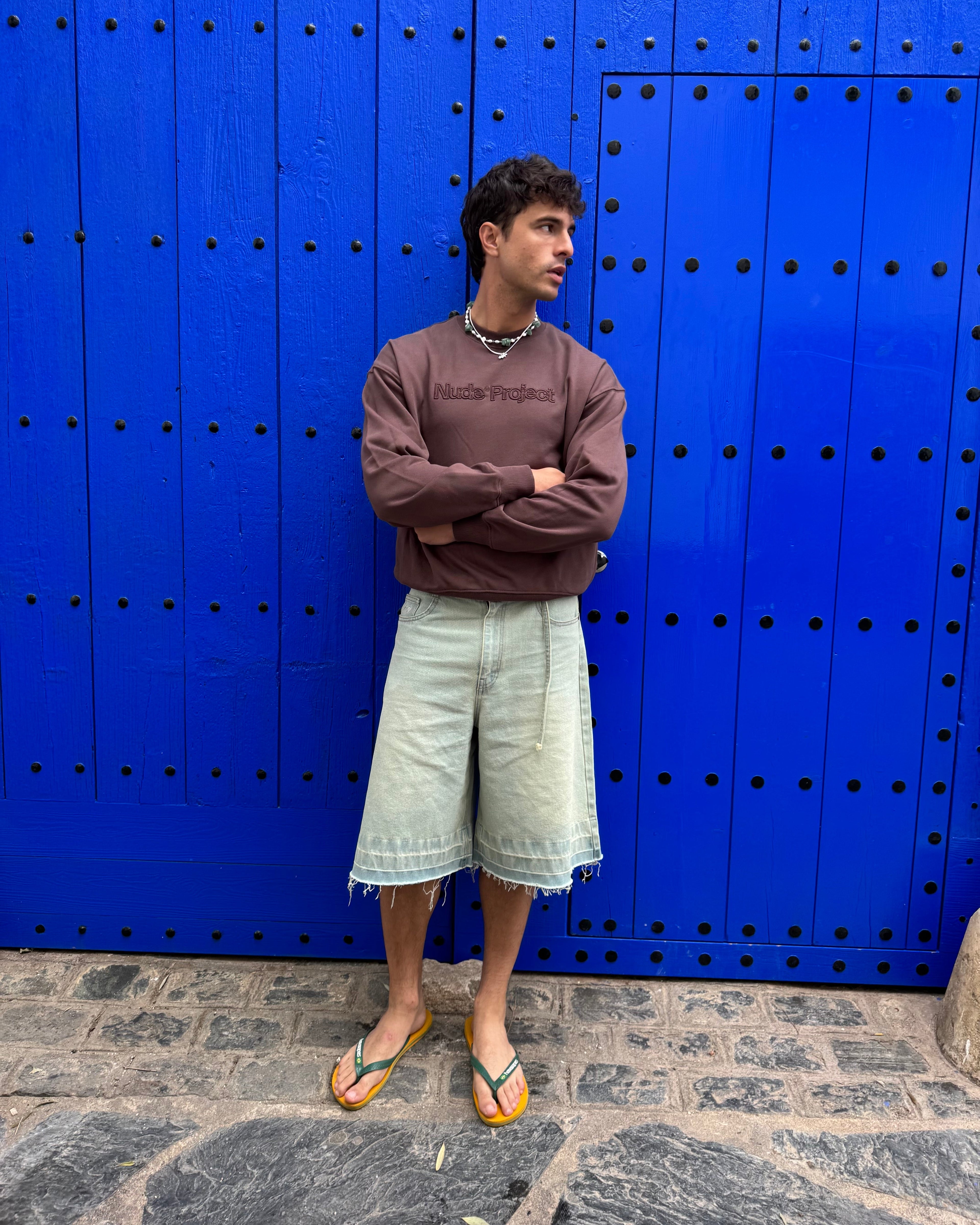 Sudadera Sin Capucha Brun Chocolate