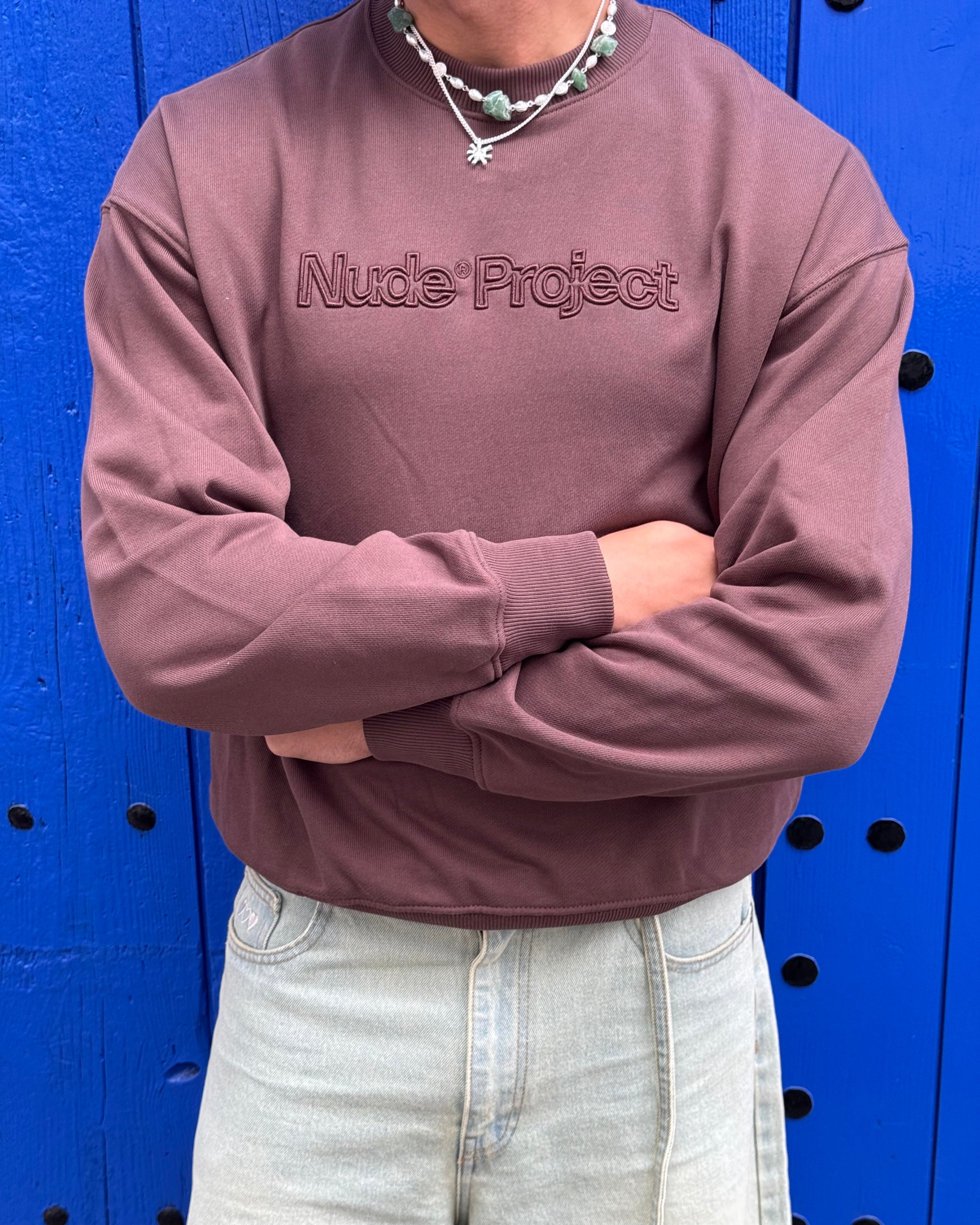 Sudadera Sin Capucha Brun Chocolate