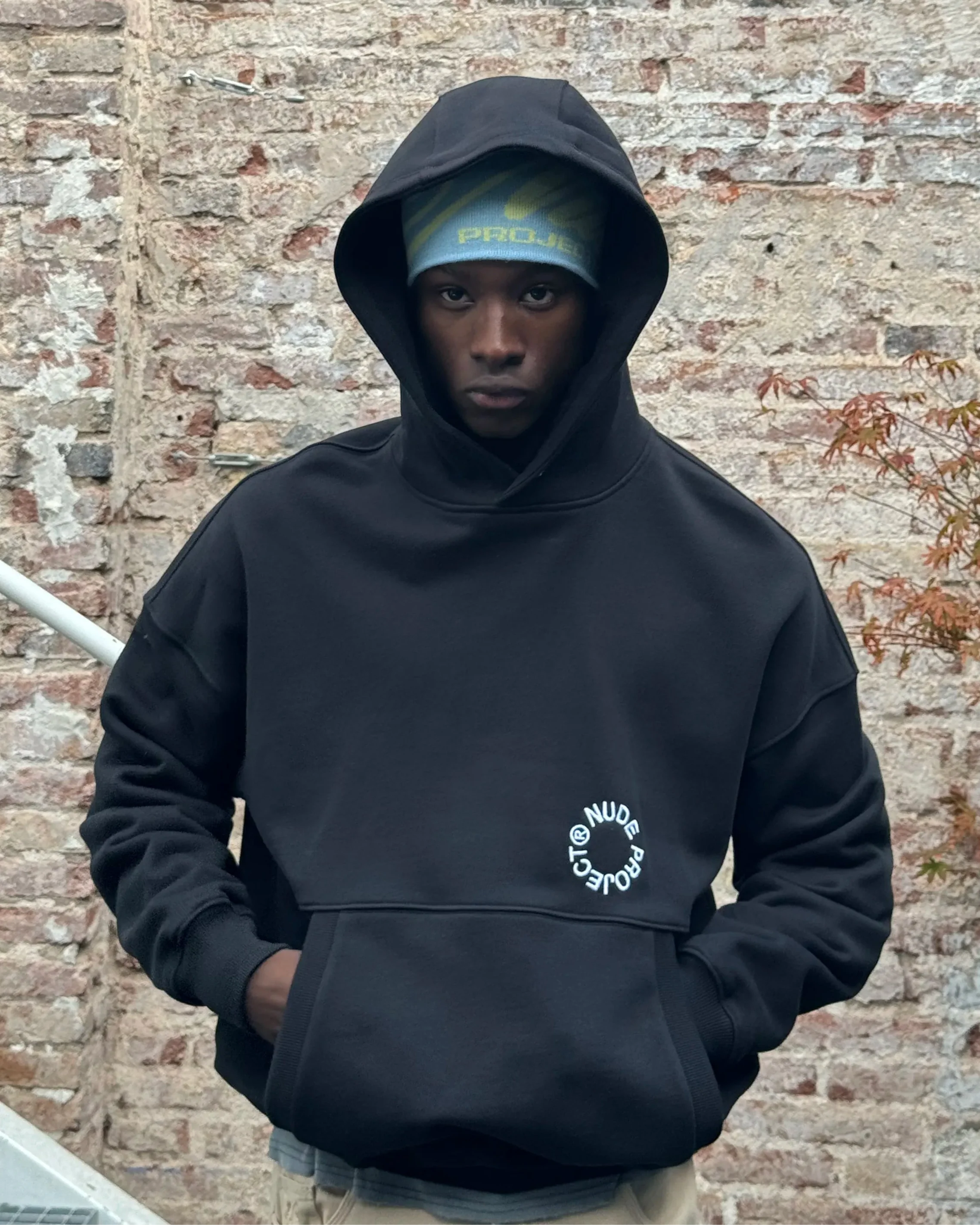 Kory Boxy Hoodie Black