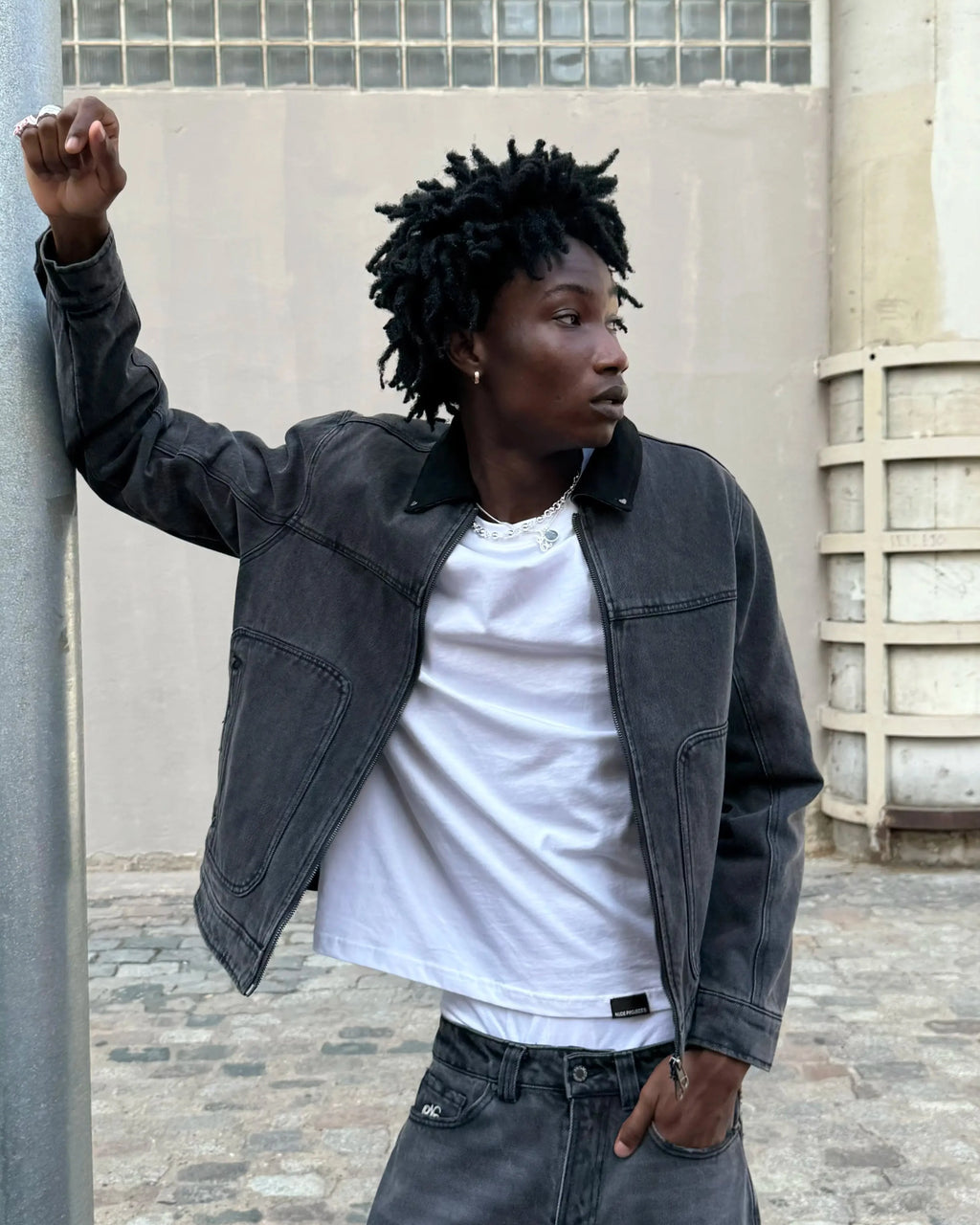 Trucker Denim Jacket Black