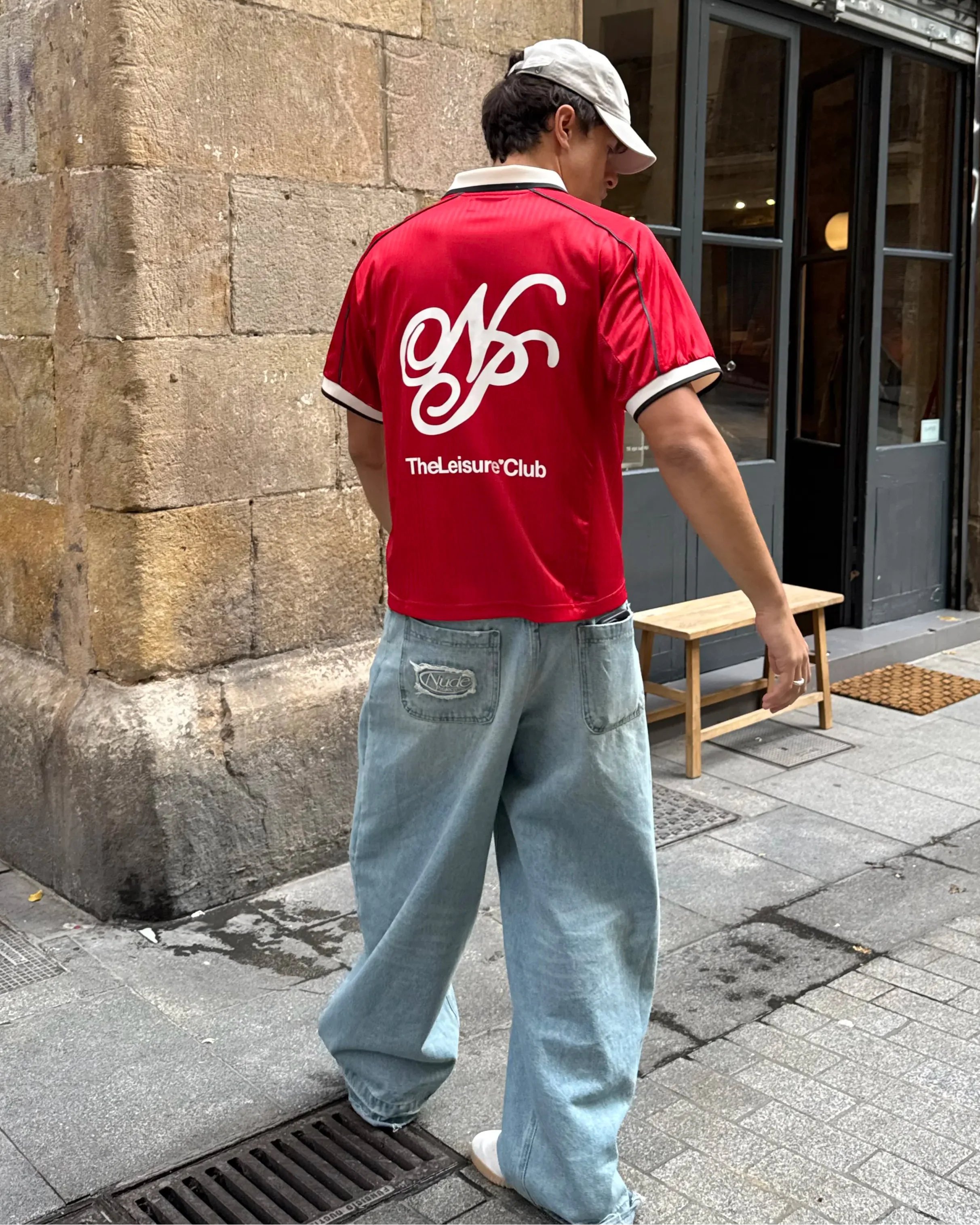 Basic Football Tee Red