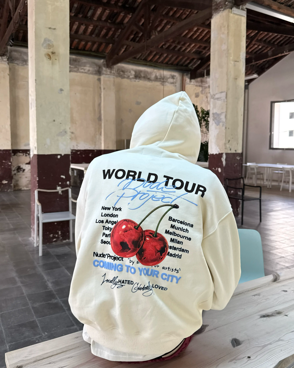 Sudadera Nude Tour Blanco Crema