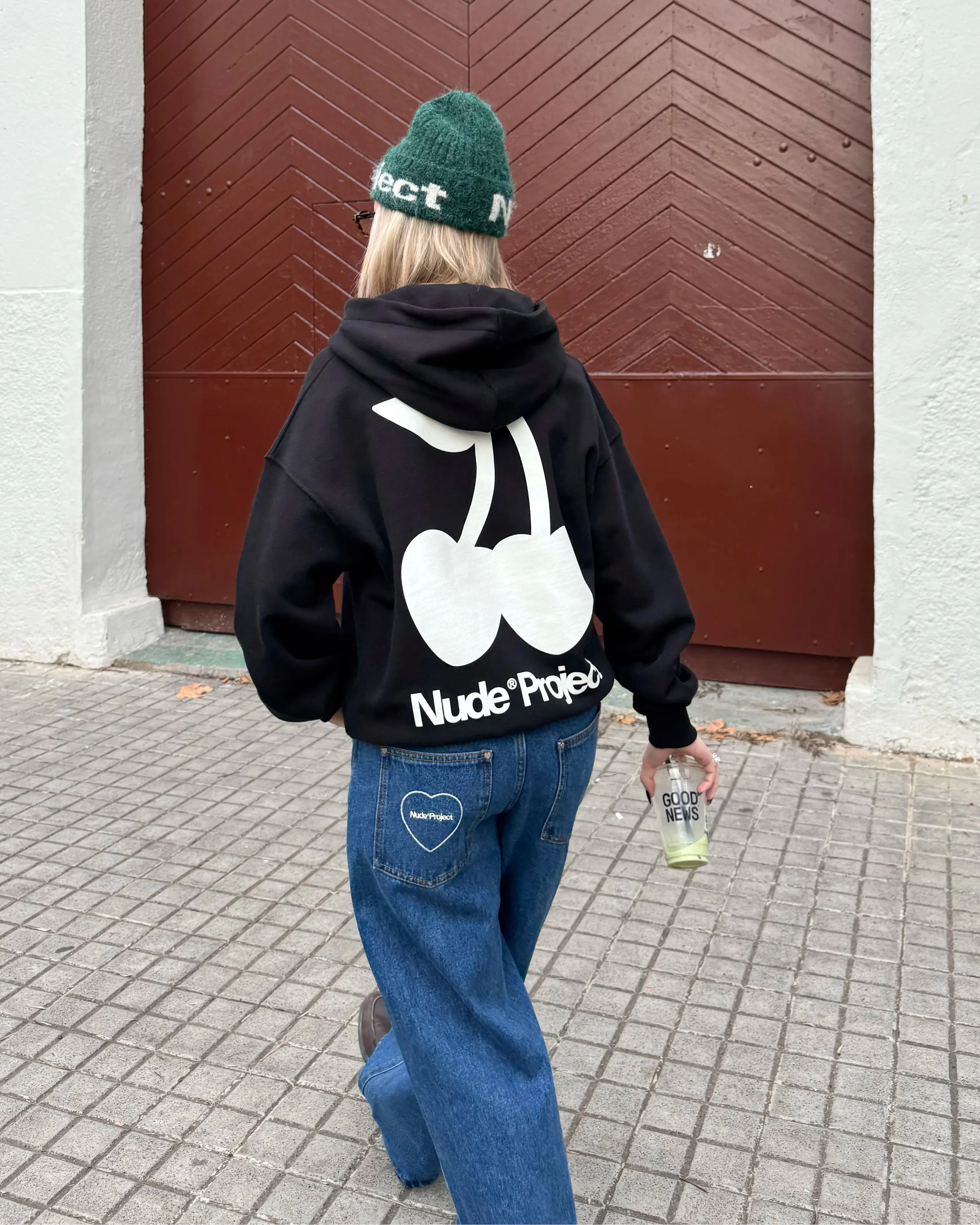 Cherry Logo Hoodie Black