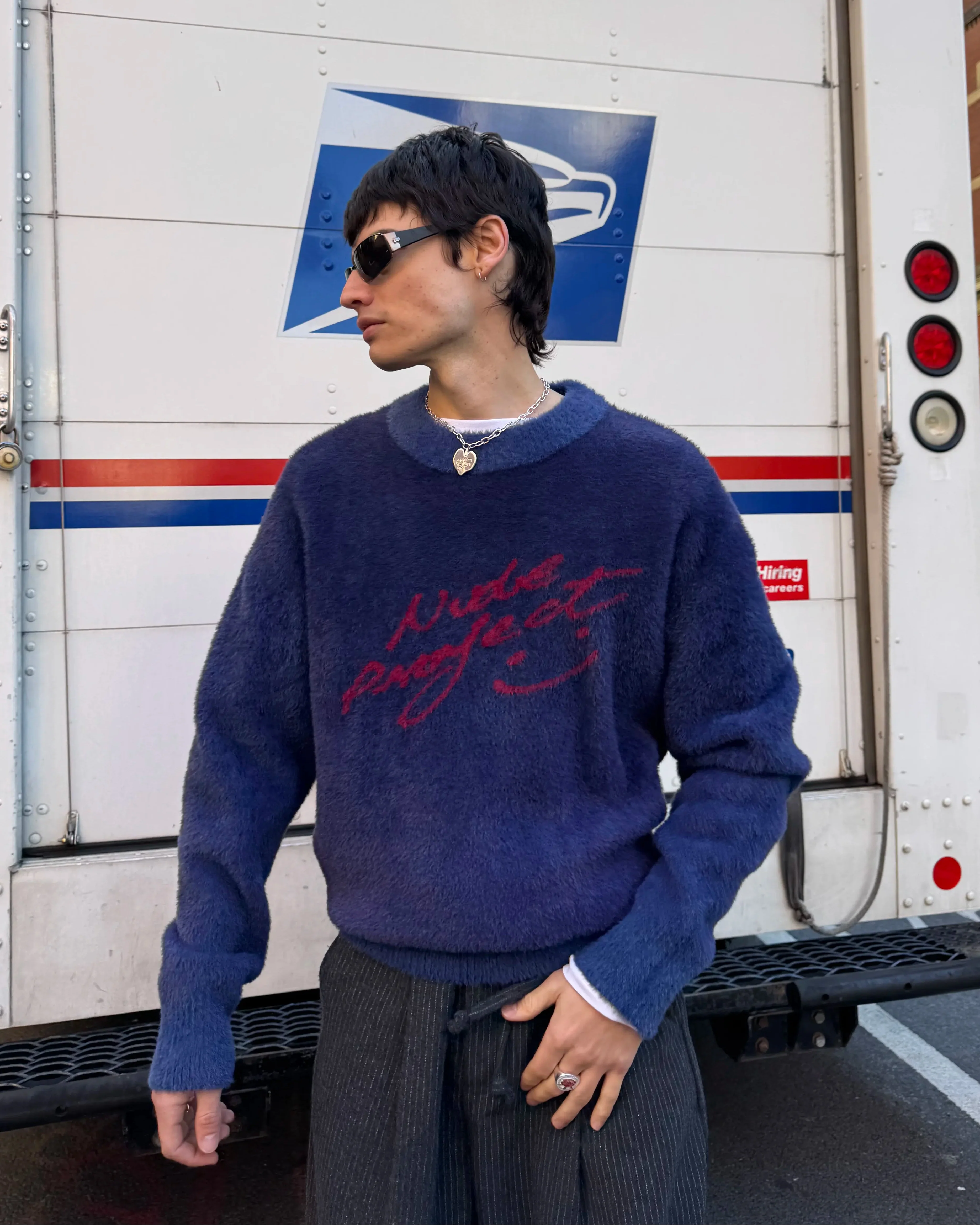 Jersey Gradient Cozy Azul Marino