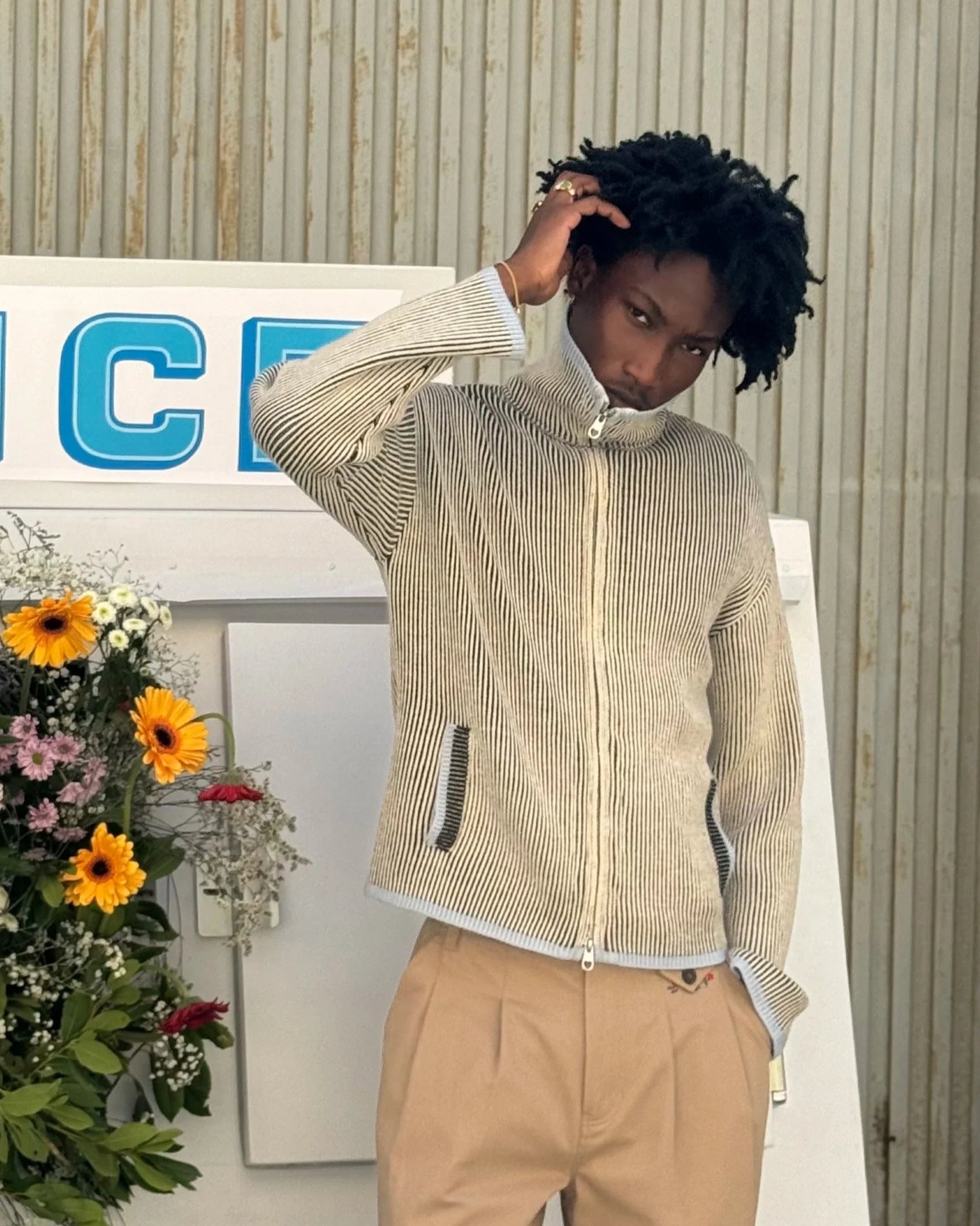 Cárdigan Con Cremallera Classy Azul