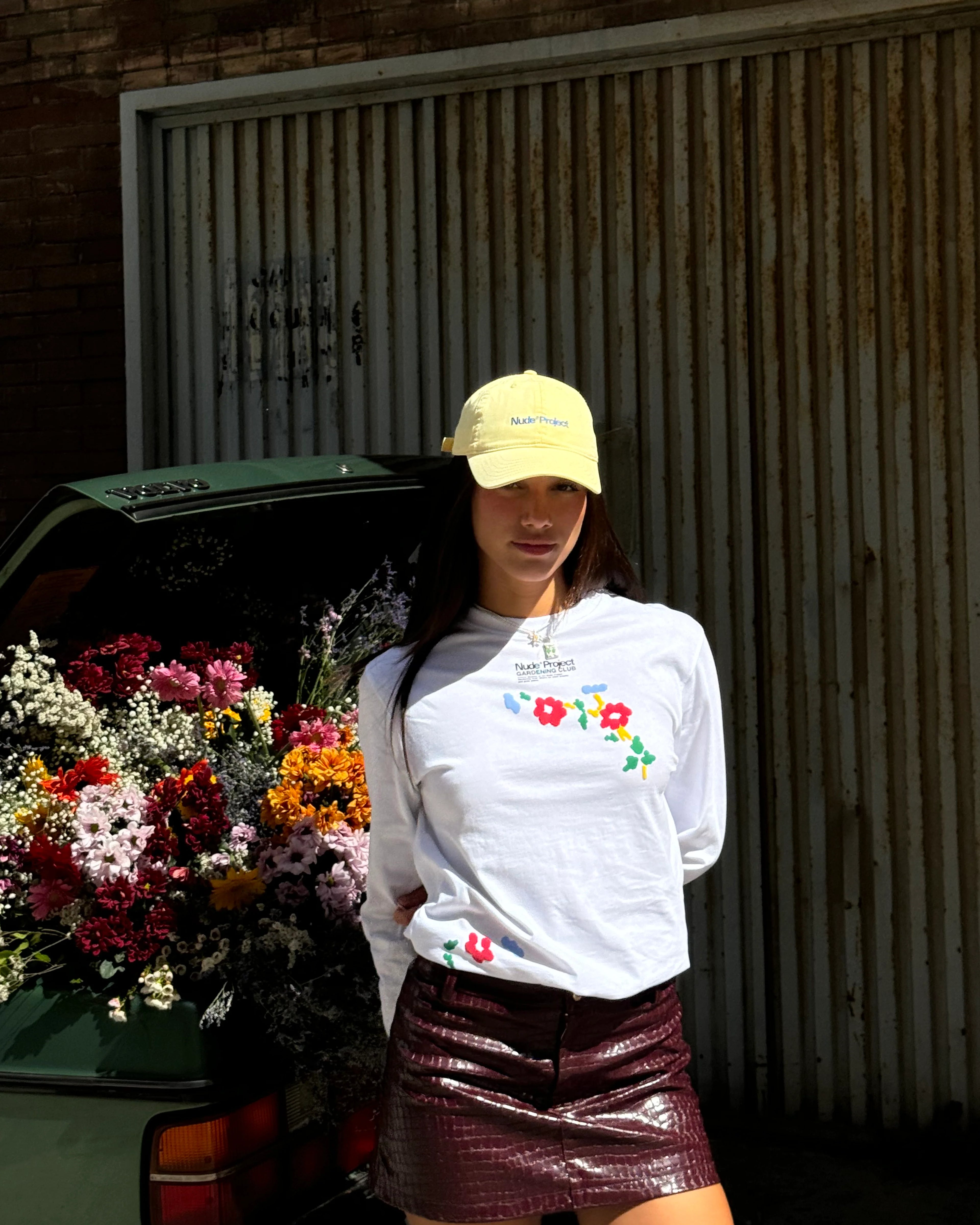 Camiseta Manga Larga Flower Stripe