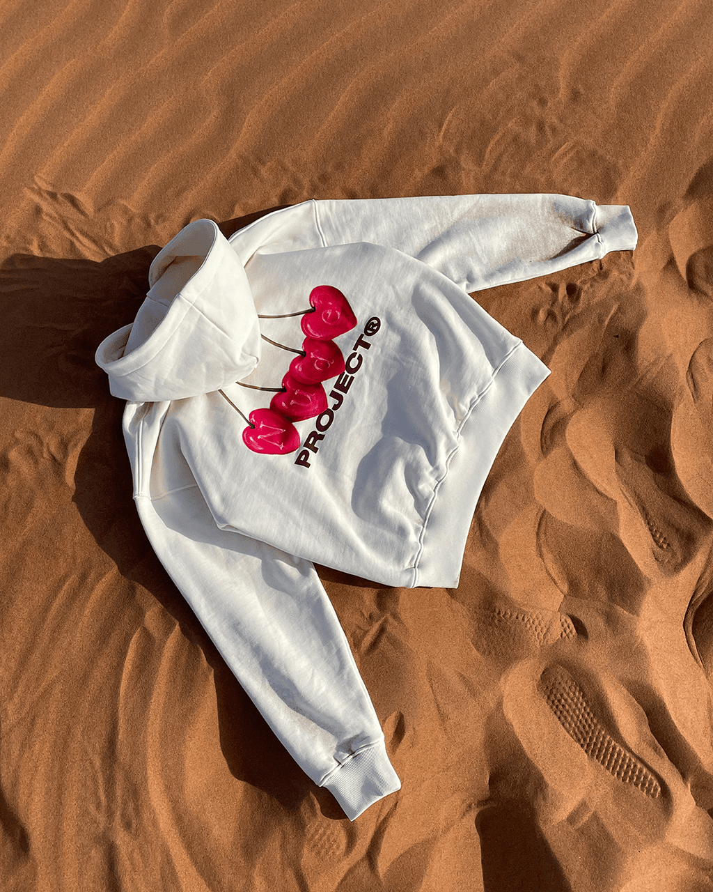 Sudadera Cherry Blanco Crema