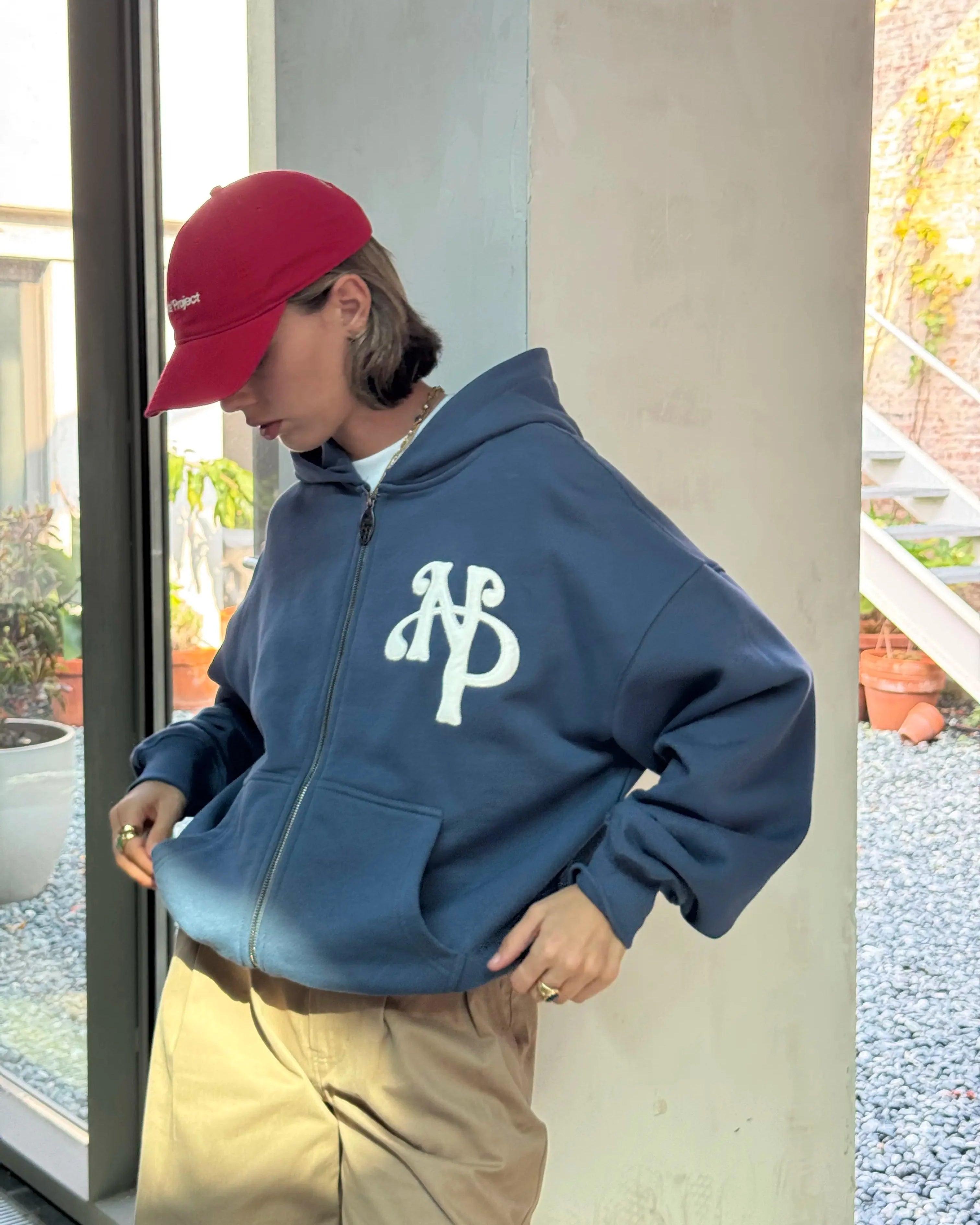 Kill Bill Zip-Up Hoodie Indigo