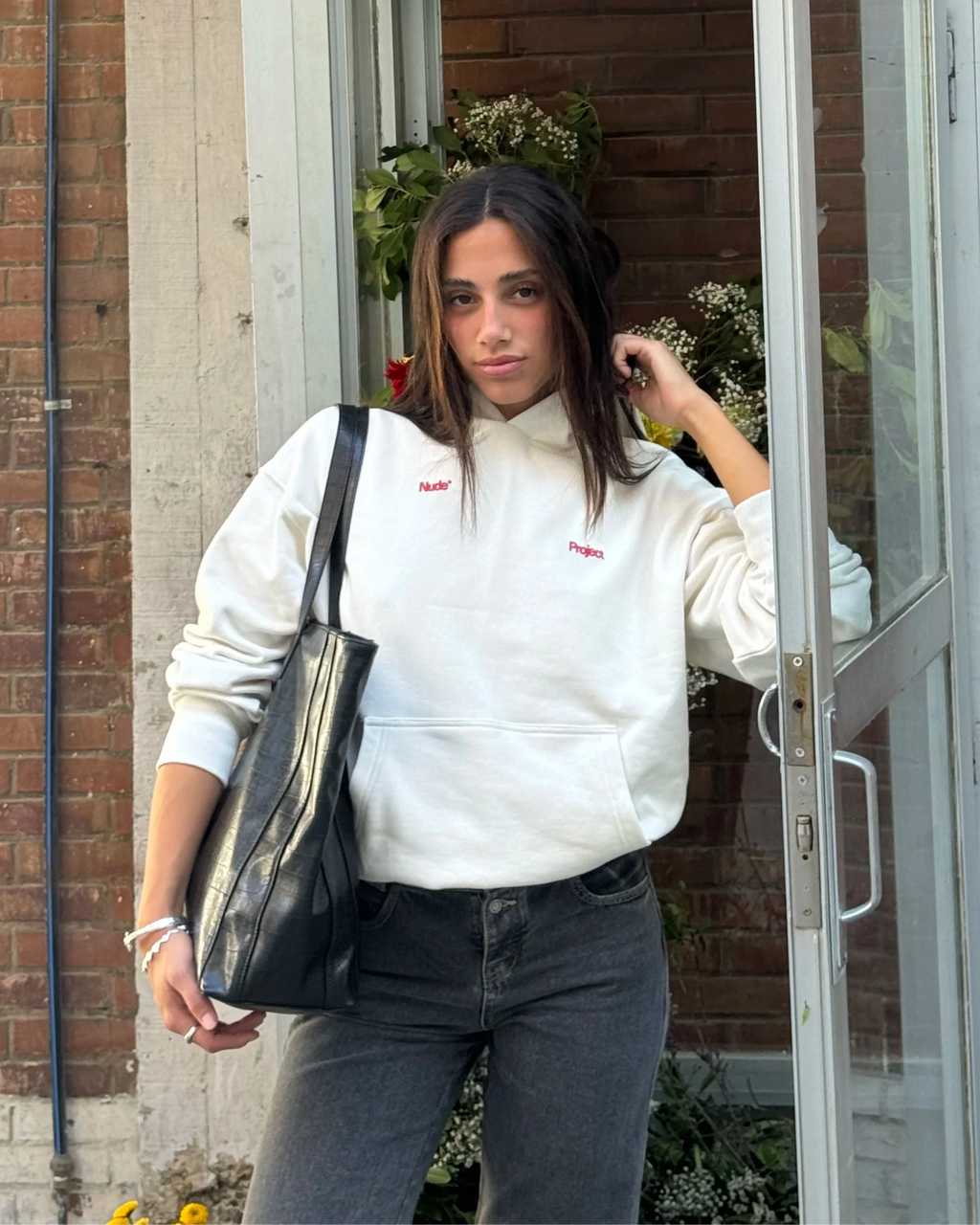 Sudadera Ladder Blanco Crema