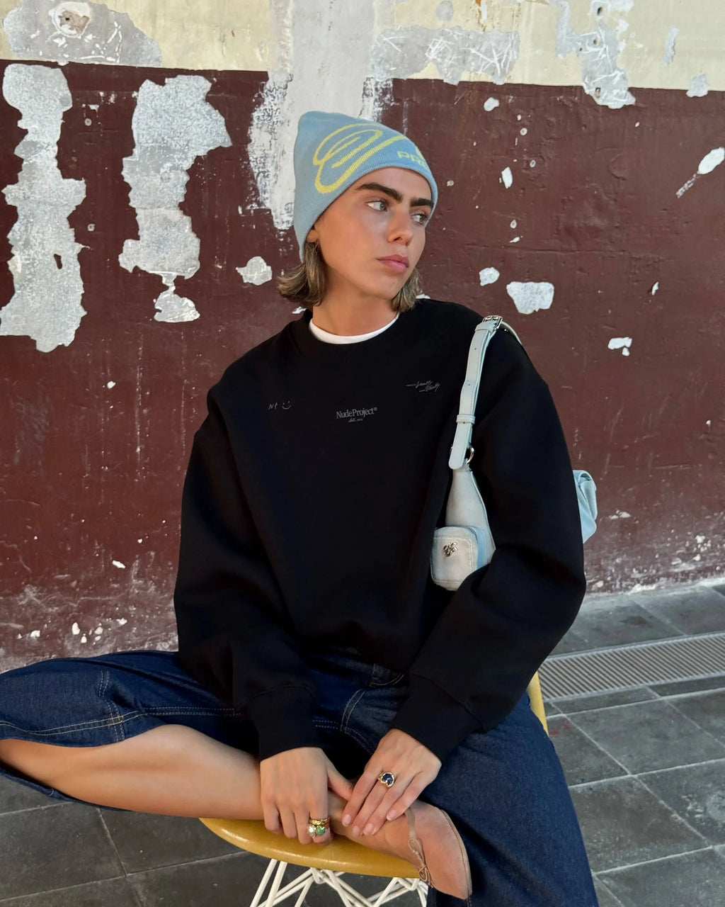 Sudadera Sin Capucha Global Soon Negro