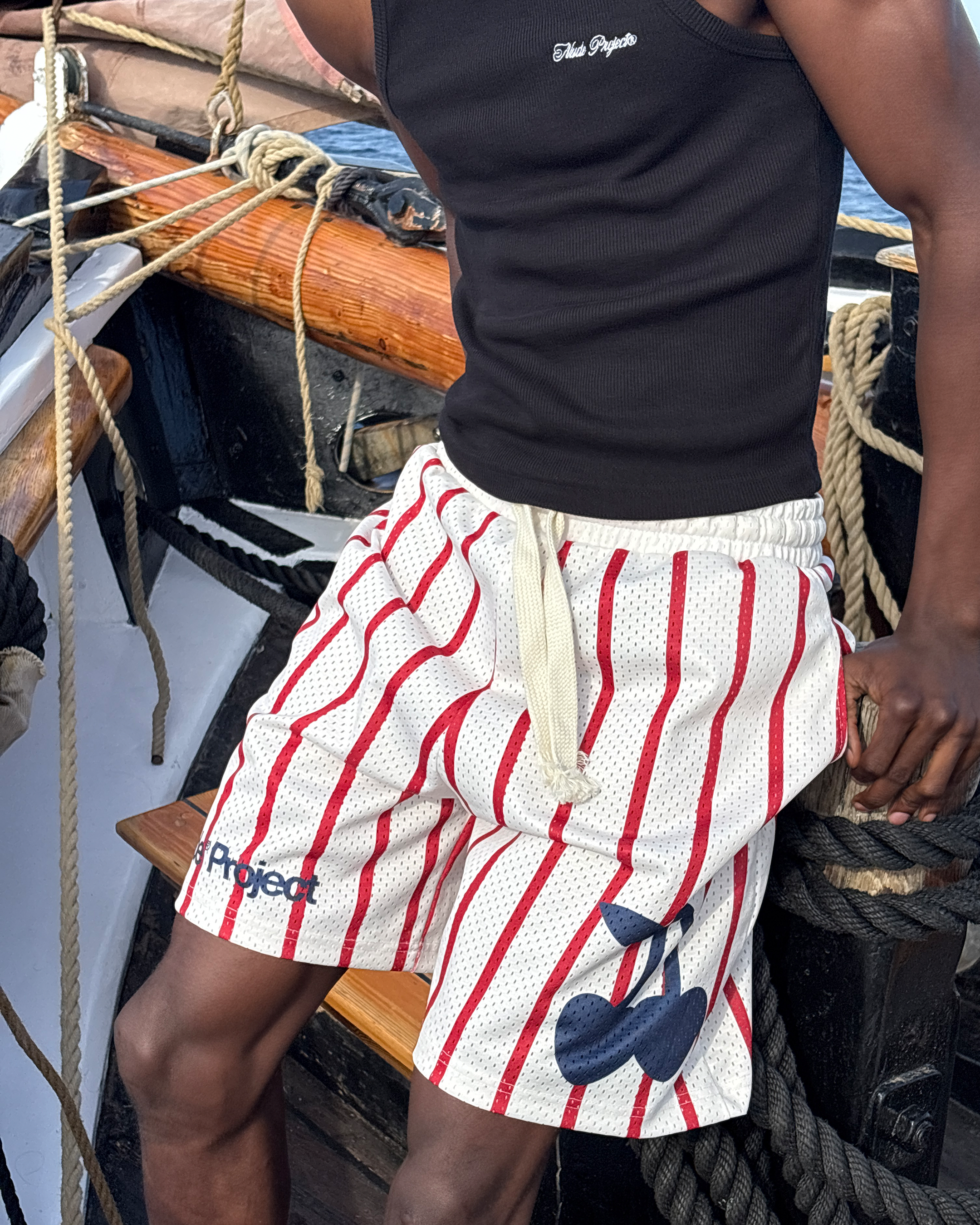 Pantalón Corto Stripes Mesh