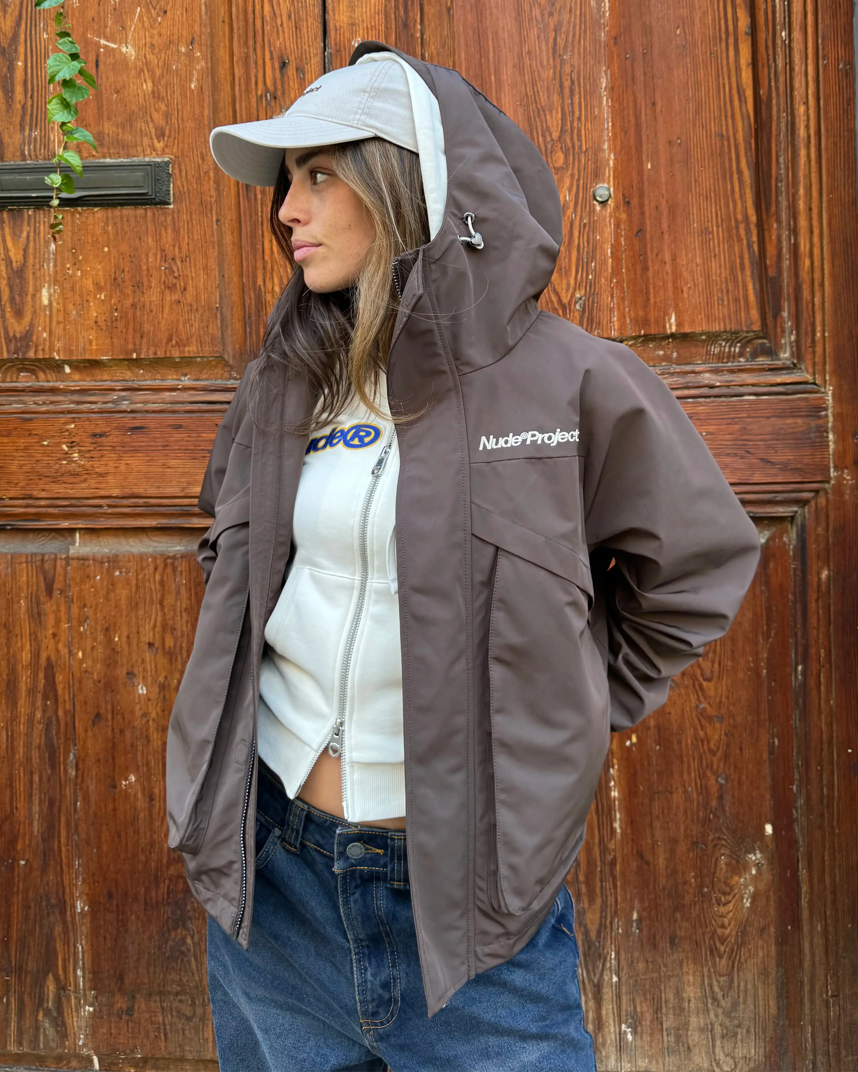 Milestones Windbreaker Jacket Brown