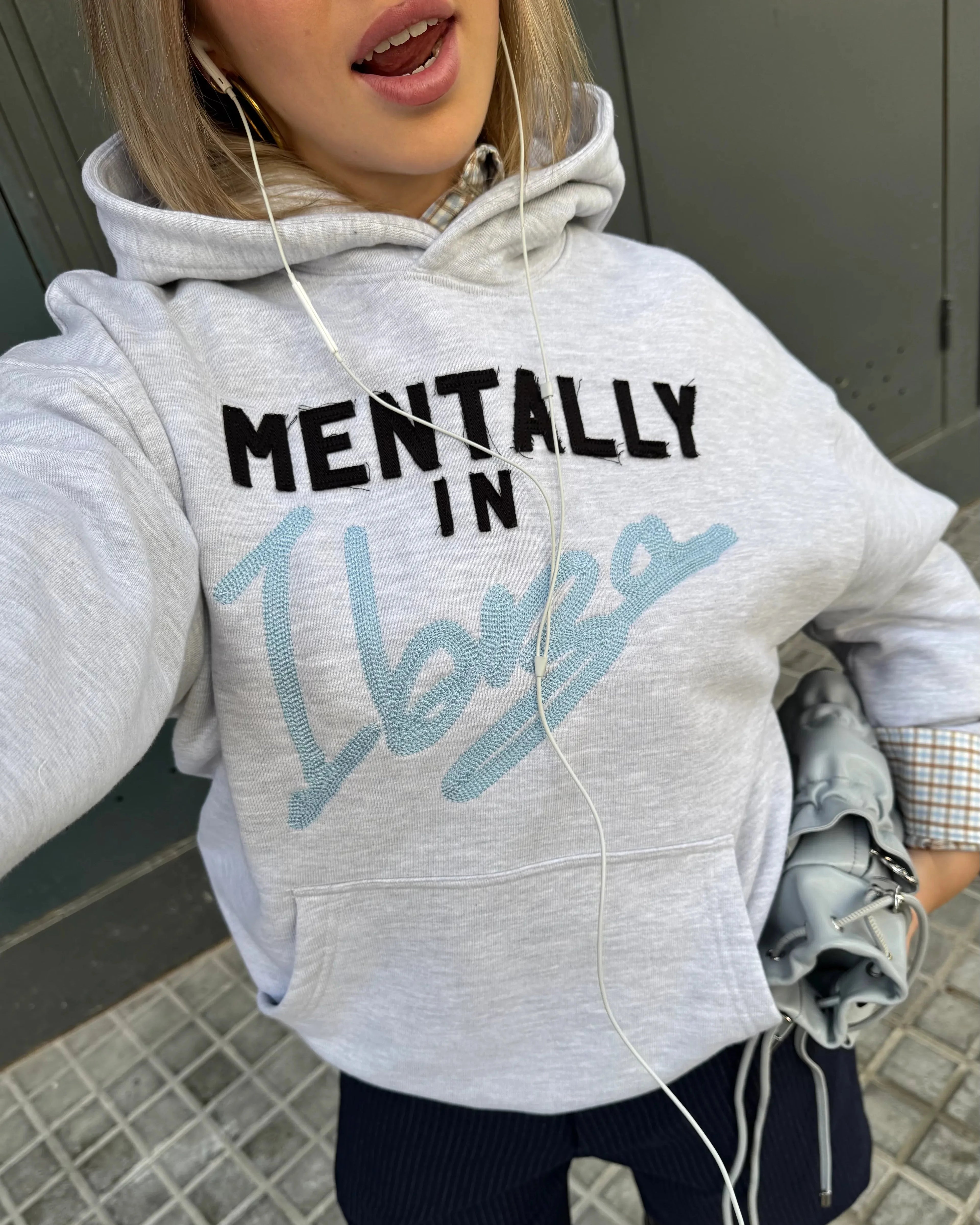 Mindset Hoodie Grey Melange