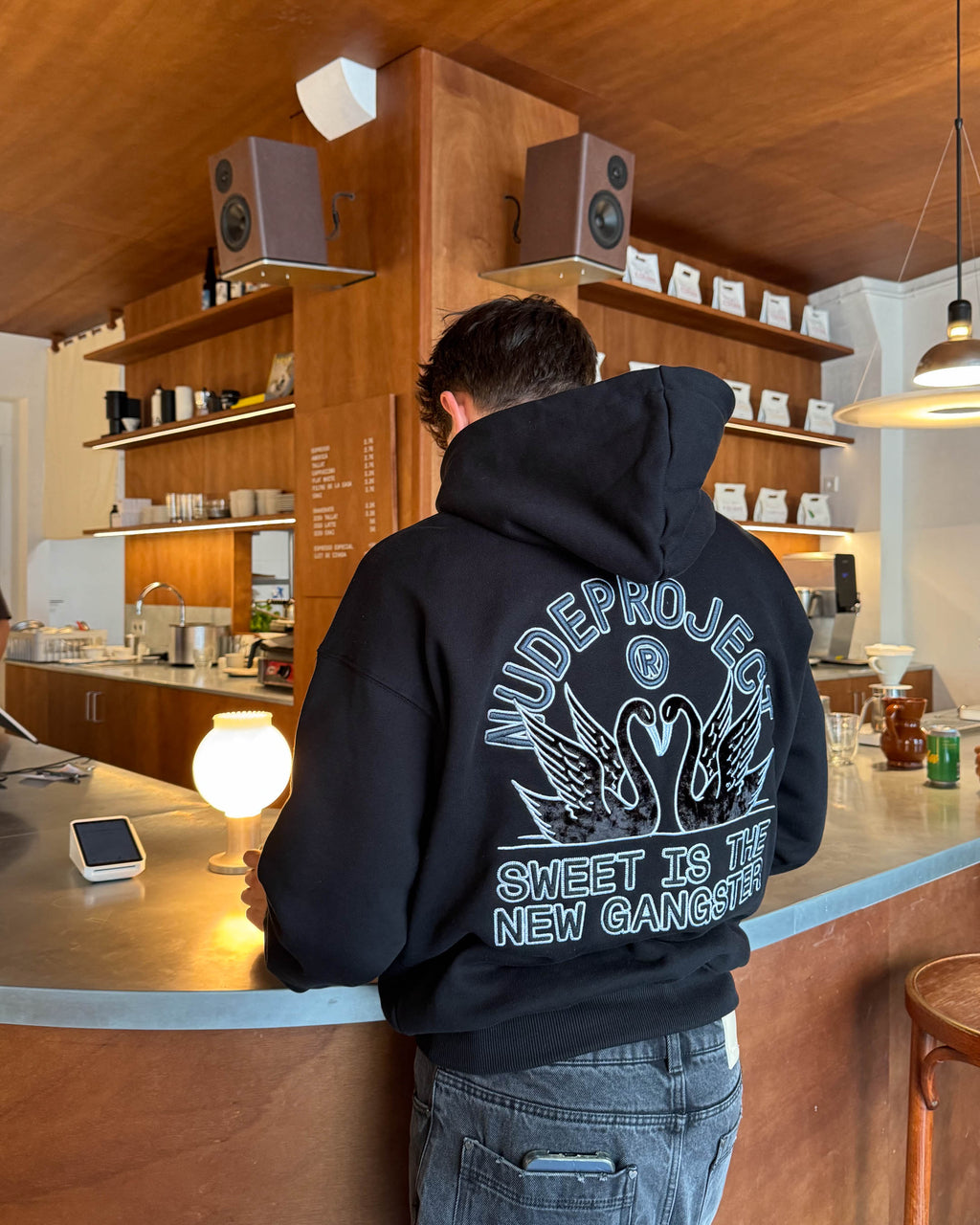 Sudadera Swans Negra