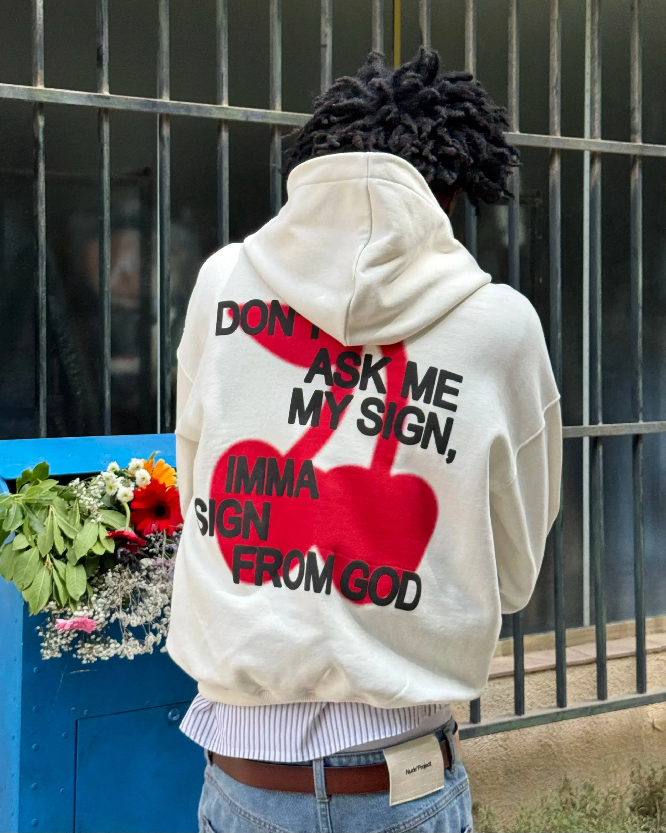 Sudadera Ladder Blanco Crema