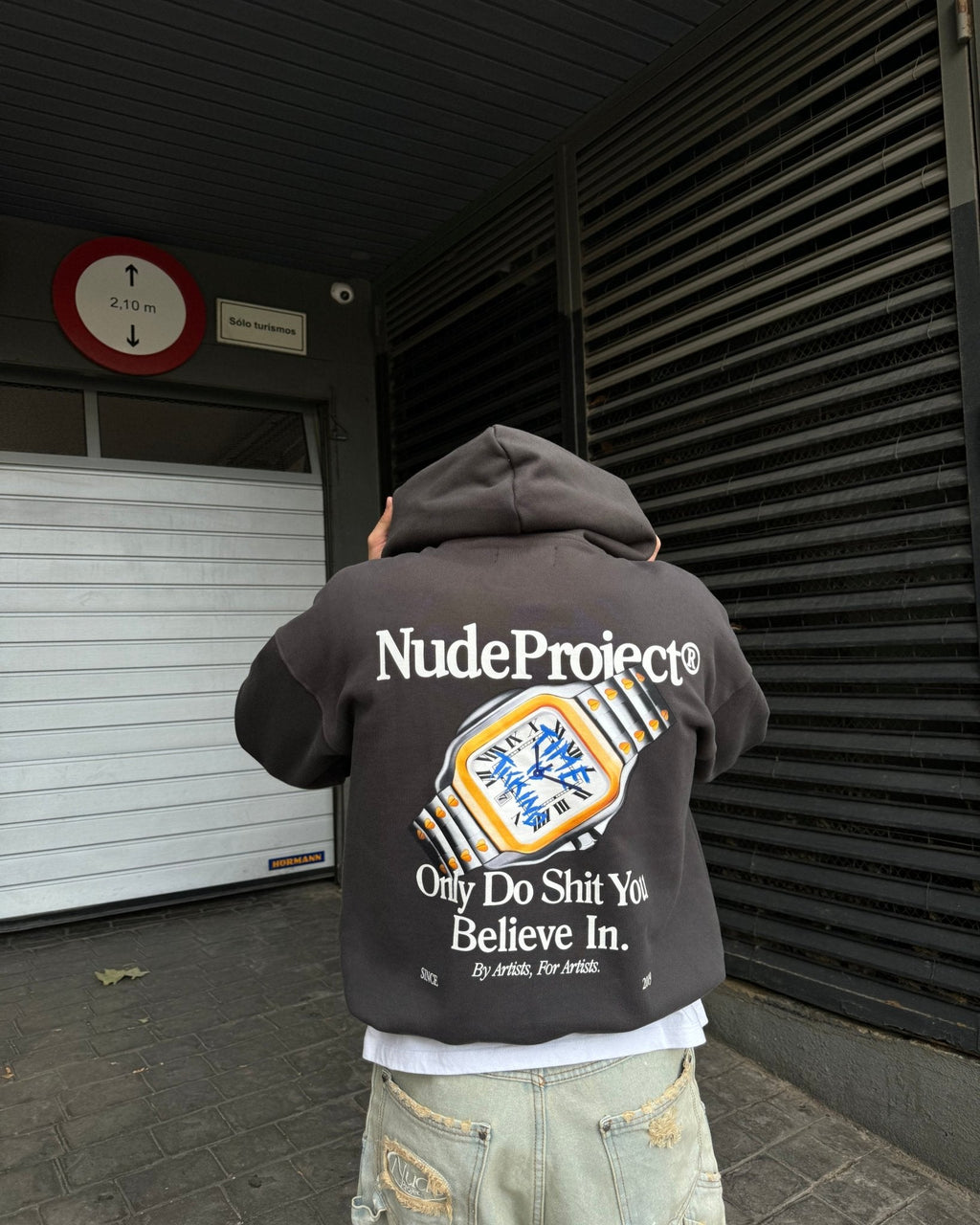 Sudadera Time Gris Oscuro