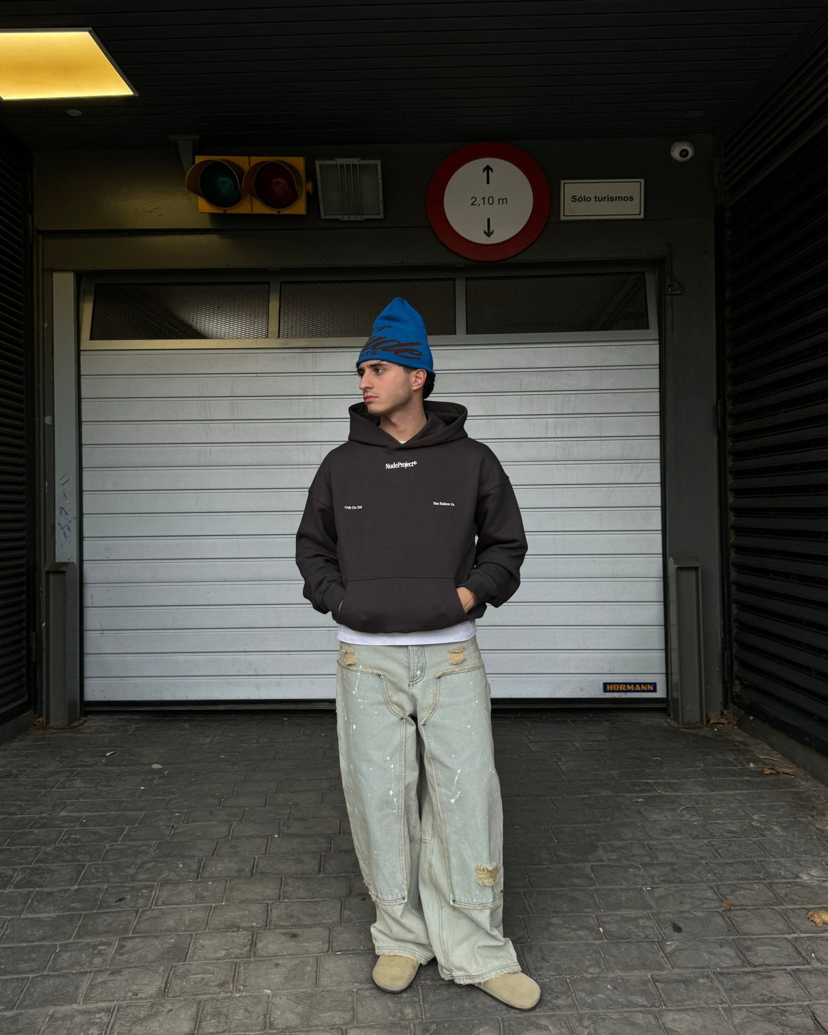 Sudadera Time Gris Oscuro