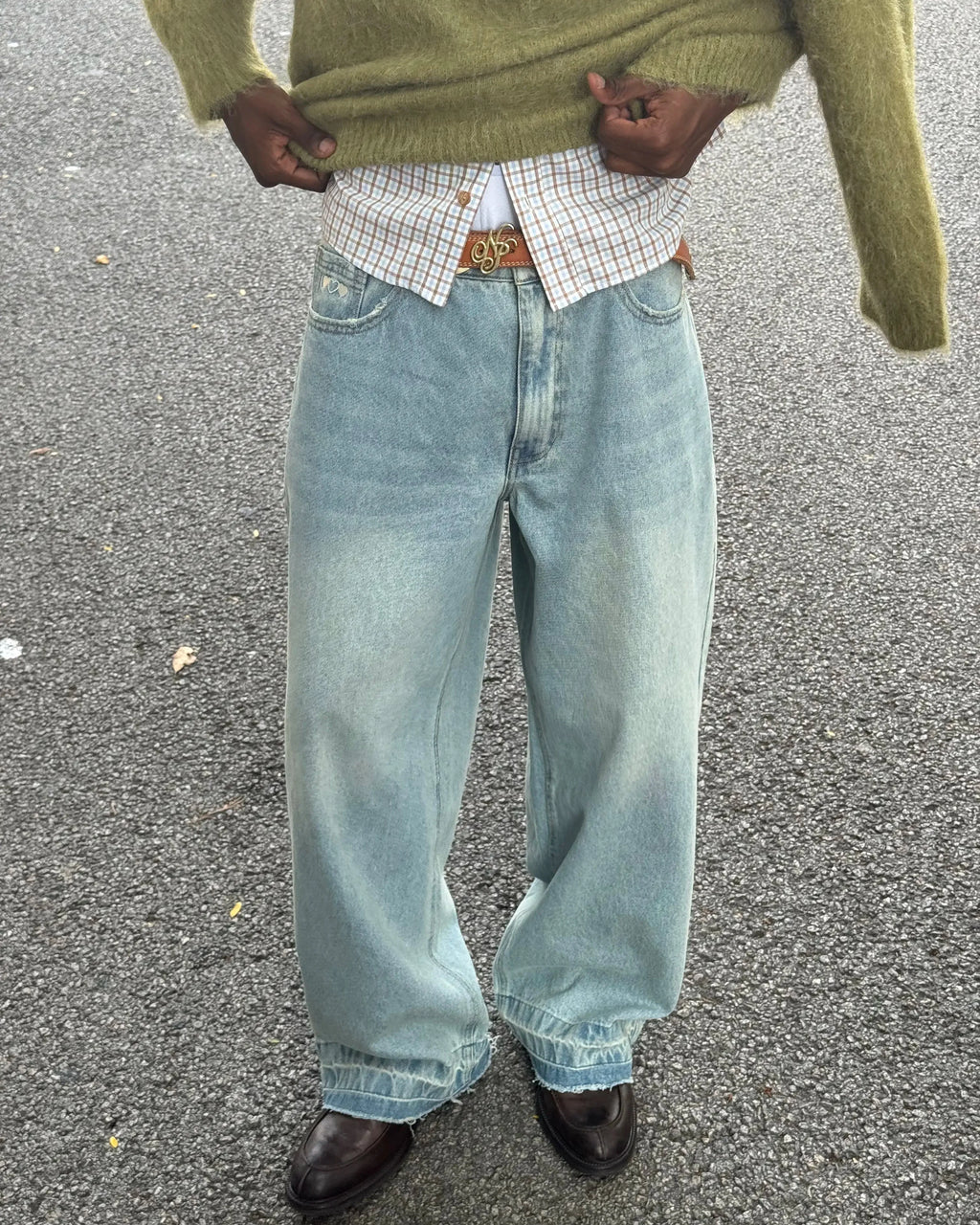 Pantalón Baggy Light Wash Old